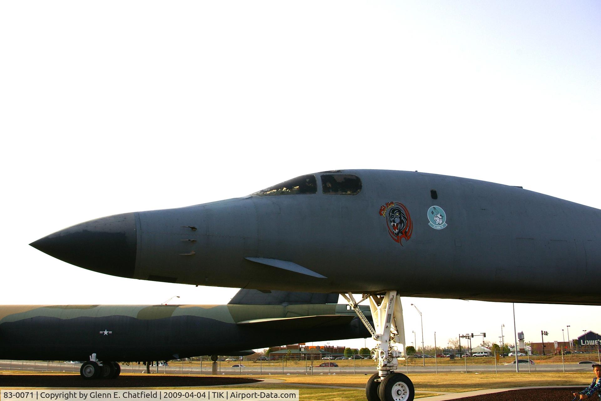 83-0071, 1983 Rockwell B-1B Lancer C/N 8, Heritage Collection at Tinker AFB, OK