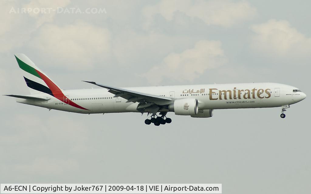 A6-ECN, 2009 Boeing 777-36N/ER C/N 37705, Emirates Boeing 777-31H(ER)