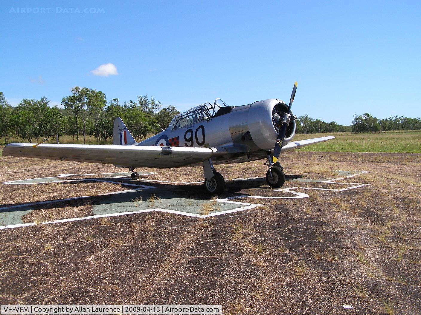 VH-VFM, 1942 North American T-6D C/N 1090, North American Harvard at Coomalie, Northern Territory
