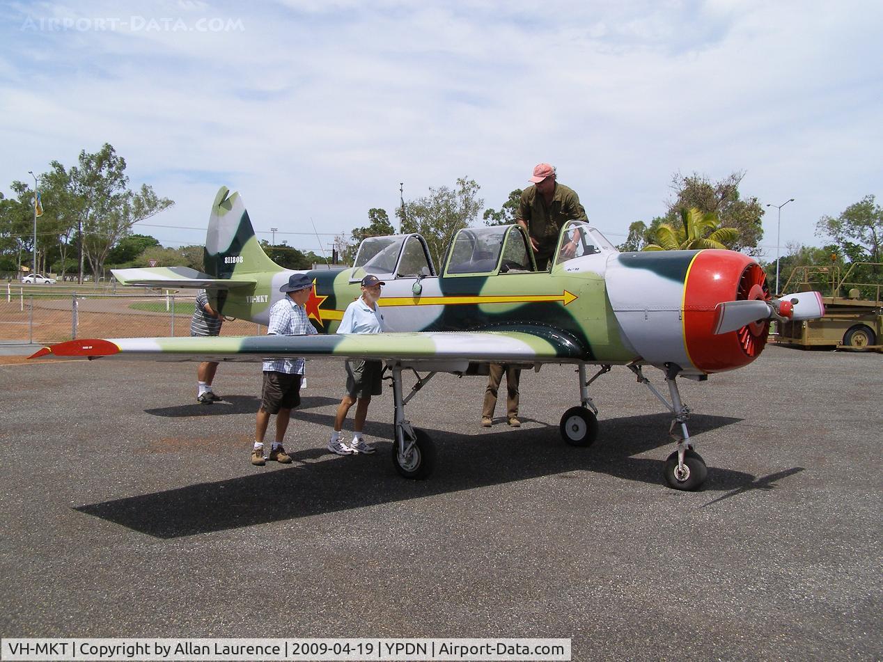 VH-MKT, 1981 Yakovlev (Aerostar) Yak-52 C/N 811808, YAK at Open Cockpit Day, Darwin