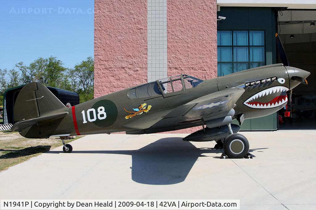 N1941P, 1941 Curtiss P-40E C/N 1025, 1941 Curtiss Wright P-40E N1941P on static display.