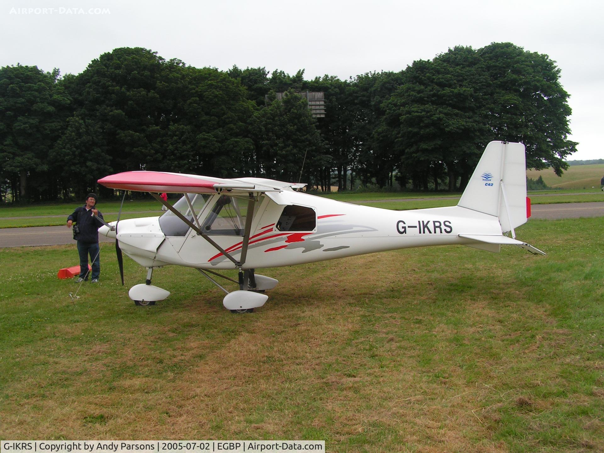 G-IKRS, 2001 Comco Ikarus C42 FB UK C/N PFA 322-13719, At Kemble Pfa 2005