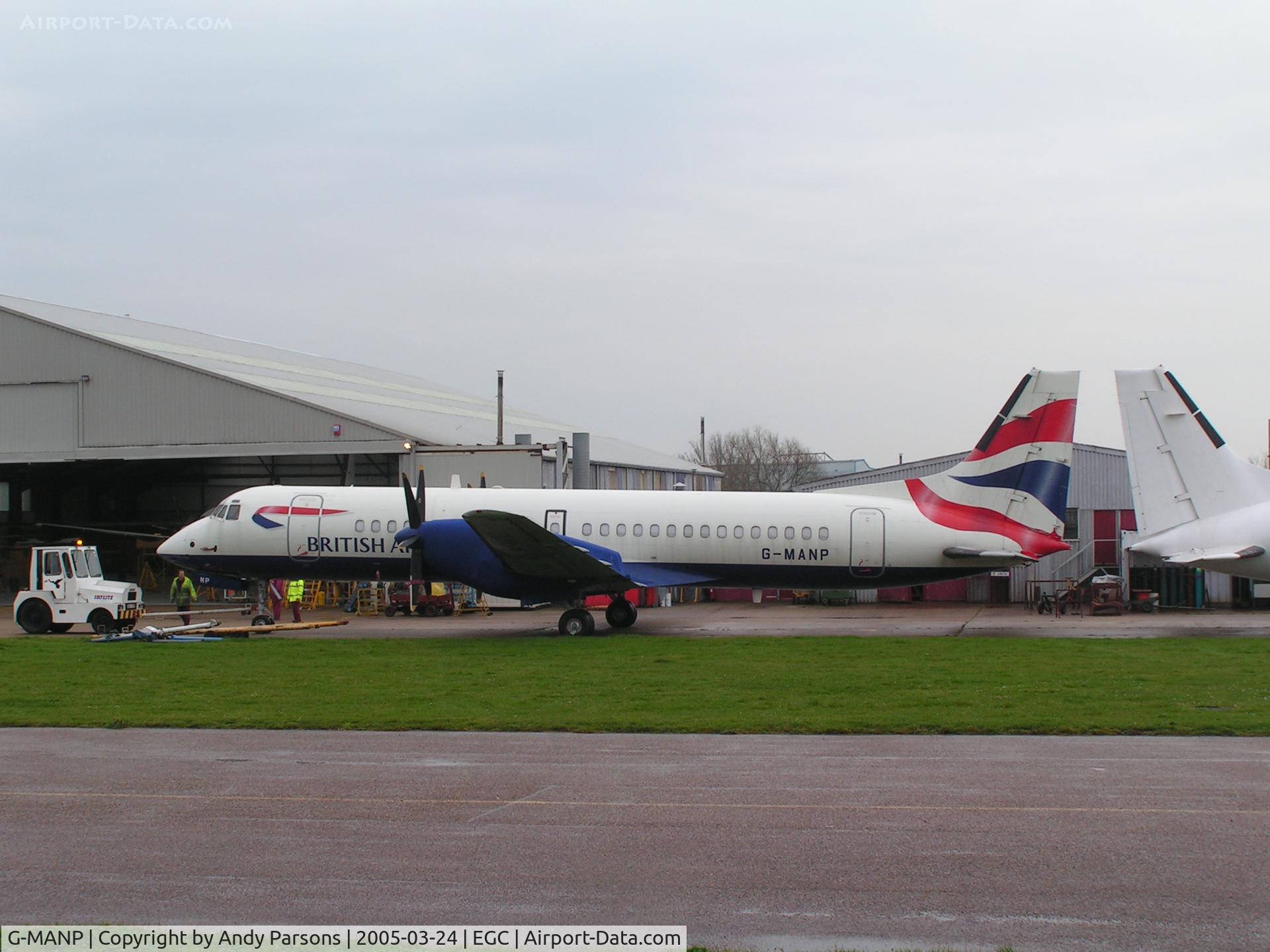 G-MANP, 1990 British Aerospace ATP C/N 2023, Awaiting new owner at Southend