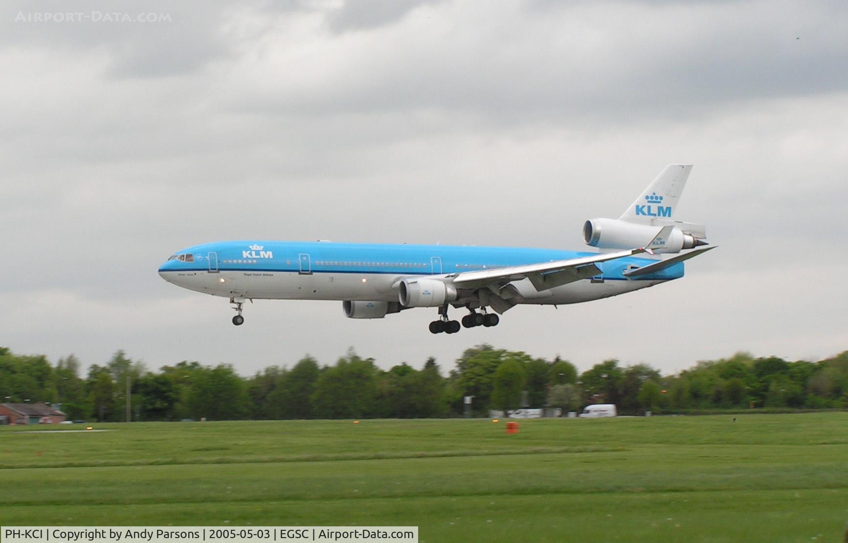 PH-KCI, 1995 McDonnell Douglas MD-11 C/N 48563, Landing at Cambridge