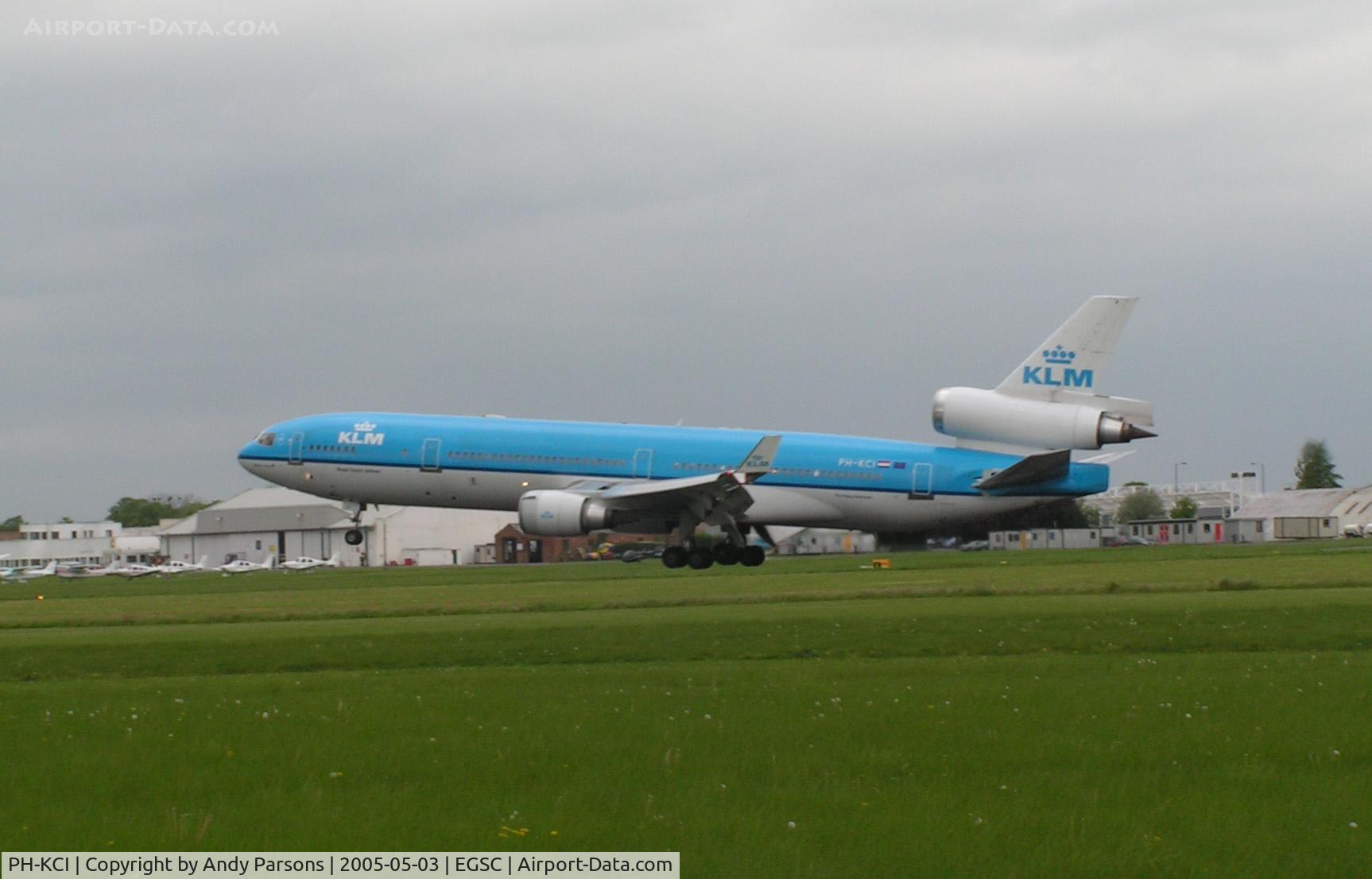 PH-KCI, 1995 McDonnell Douglas MD-11 C/N 48563, Landing at Cambridge
