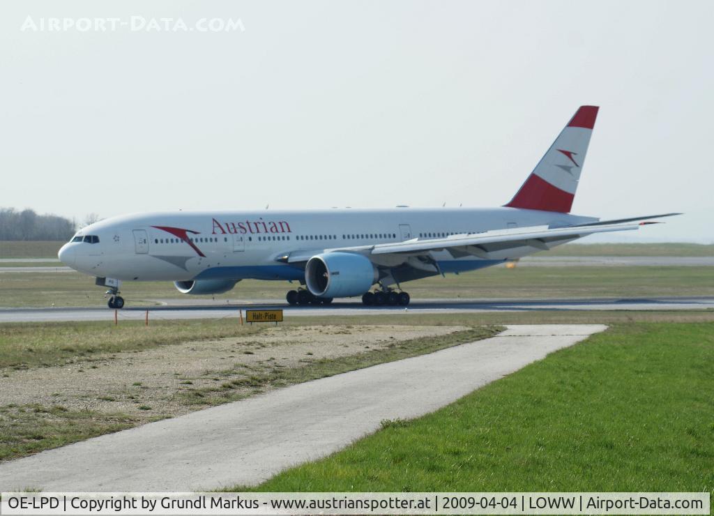 OE-LPD, 2006 Boeing 777-2Z9/ER C/N 35960, Austrian Airlines