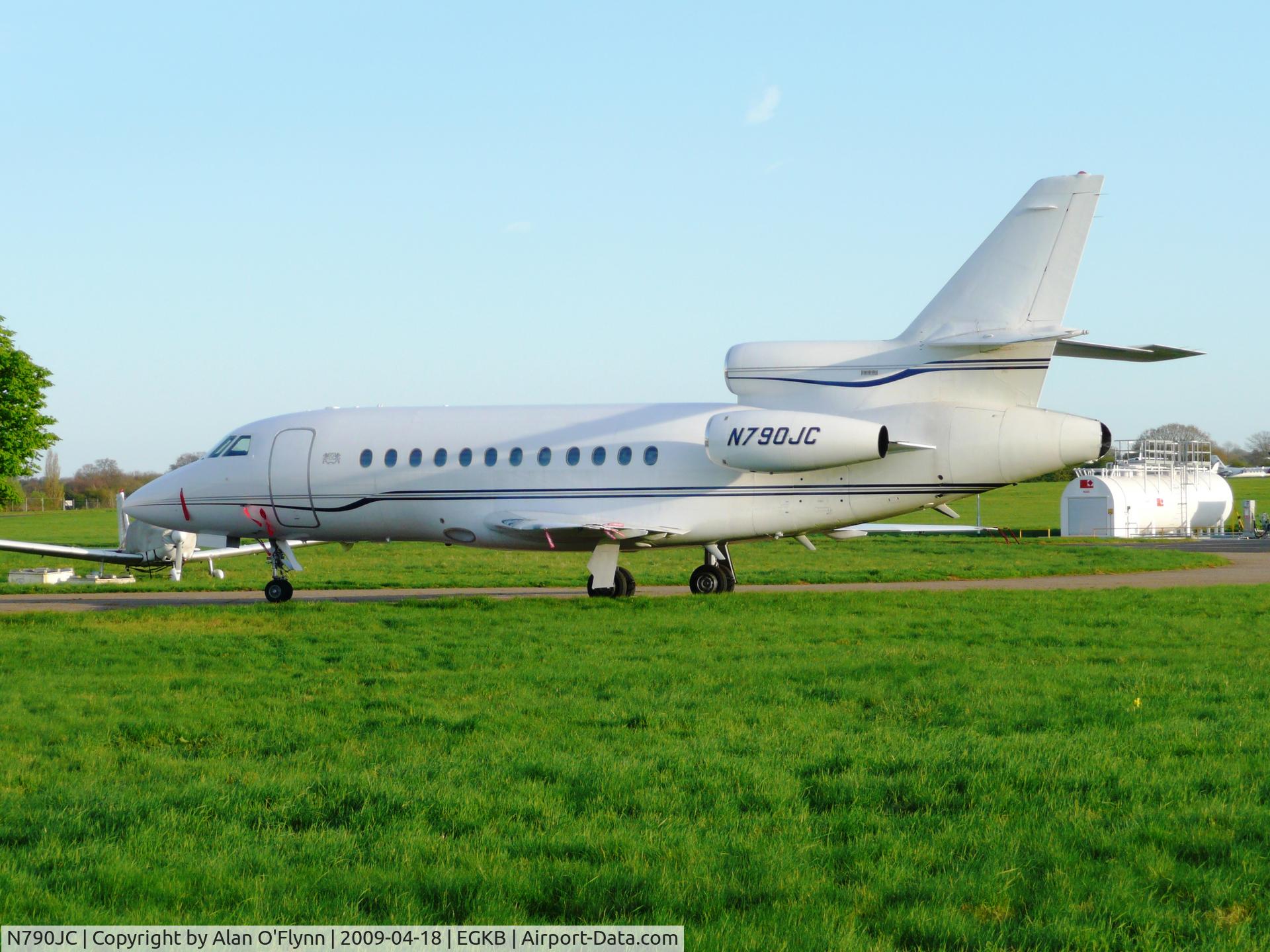N790JC, 1987 Dassault-Breguet Falcon (Mystere) 900 C/N 17, Parked up in Biggin Hill, Kent, United Kingdom