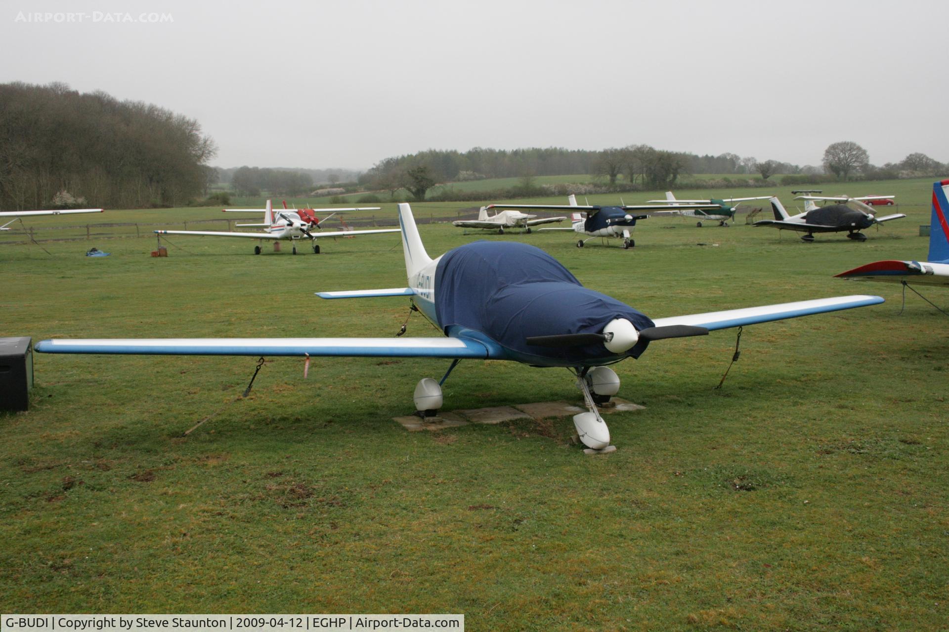 G-BUDI, 1994 Aero Designs Pulsar C/N PFA 202-12185, Taken at Popham Airfield, England on a gloomy April Sunday (12/04/09)