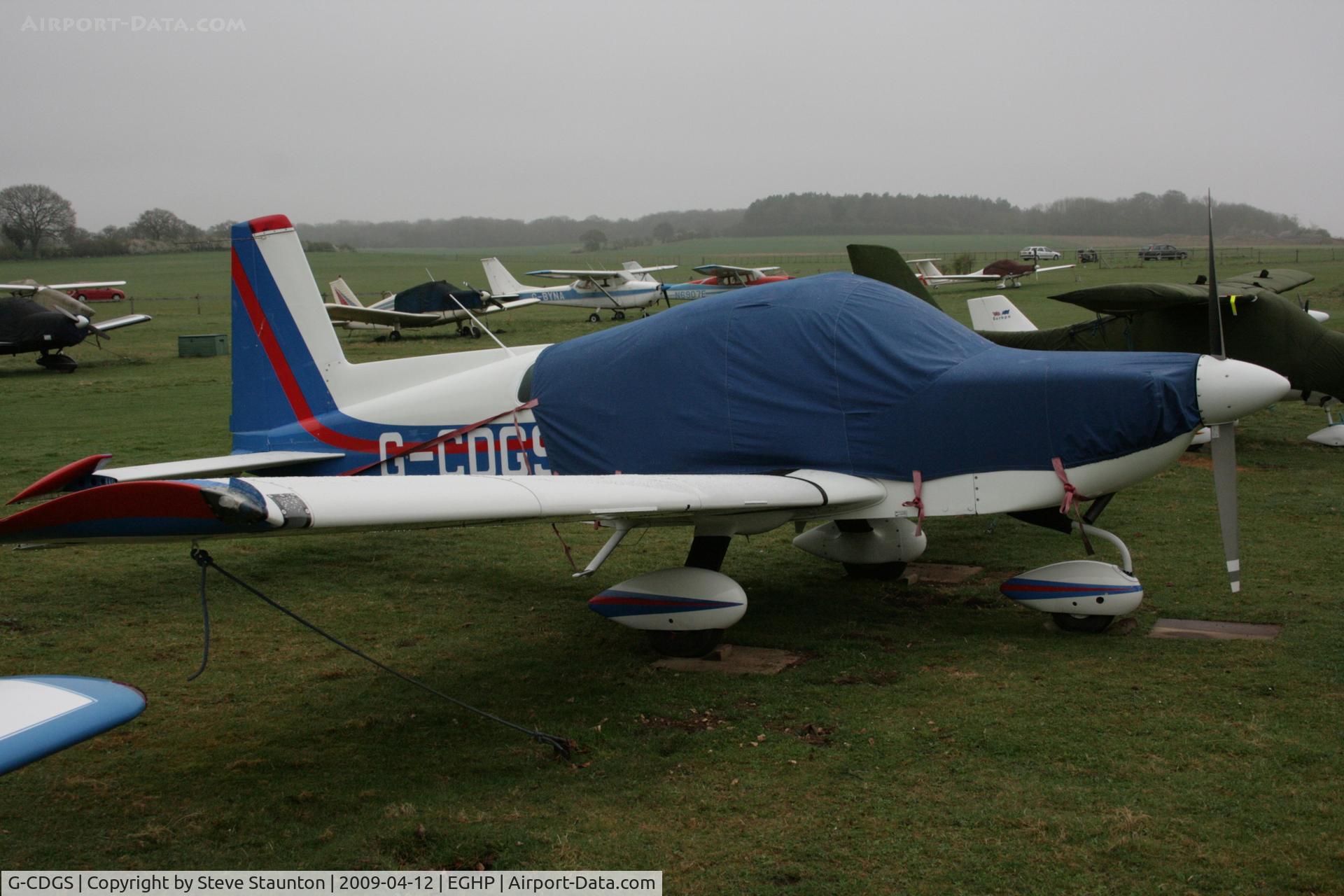 G-CDGS, 1991 American General AG-5B Tiger C/N 10097, Taken at Popham Airfield, England on a gloomy April Sunday (12/04/09)