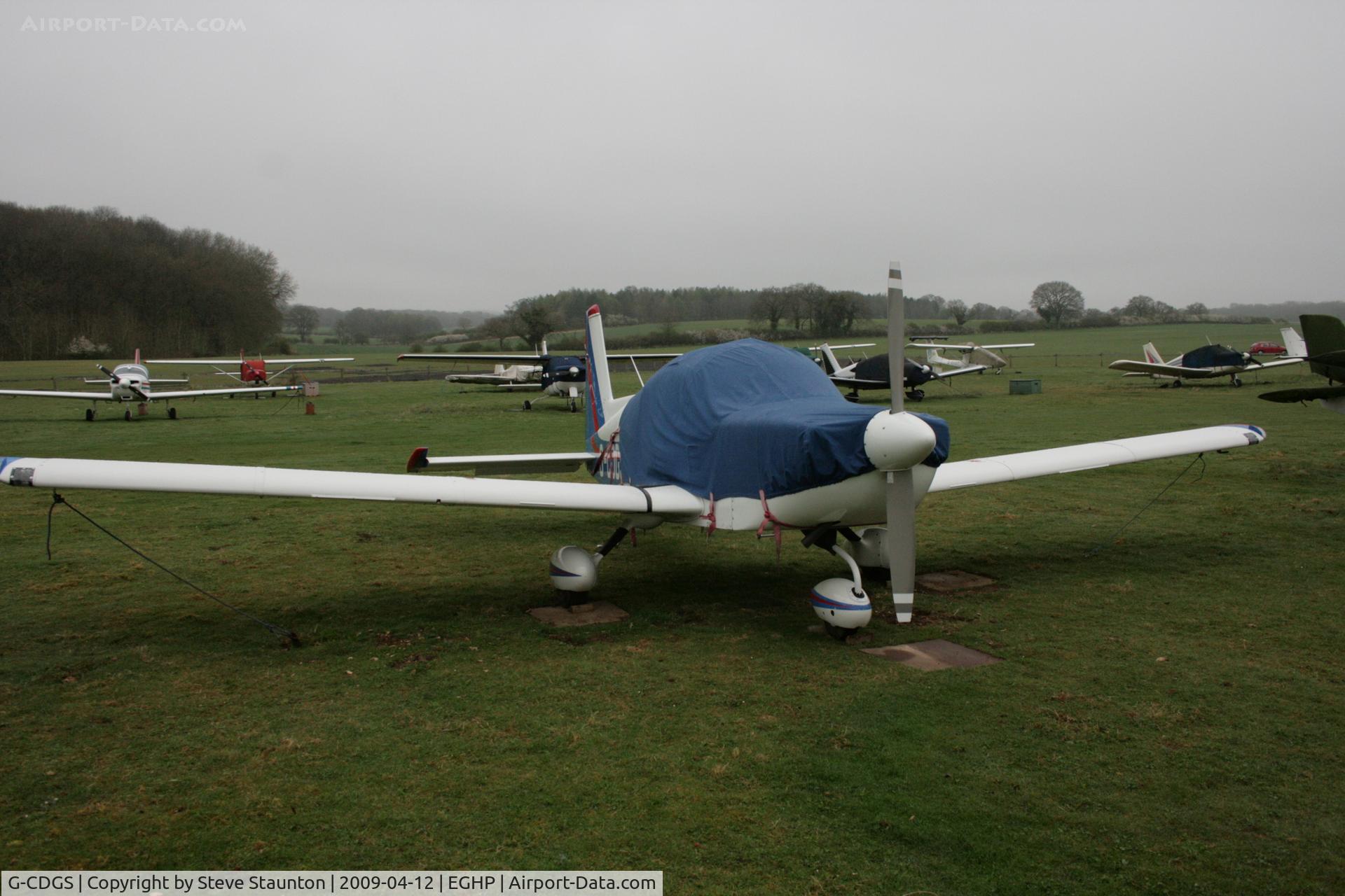 G-CDGS, 1991 American General AG-5B Tiger C/N 10097, Taken at Popham Airfield, England on a gloomy April Sunday (12/04/09)