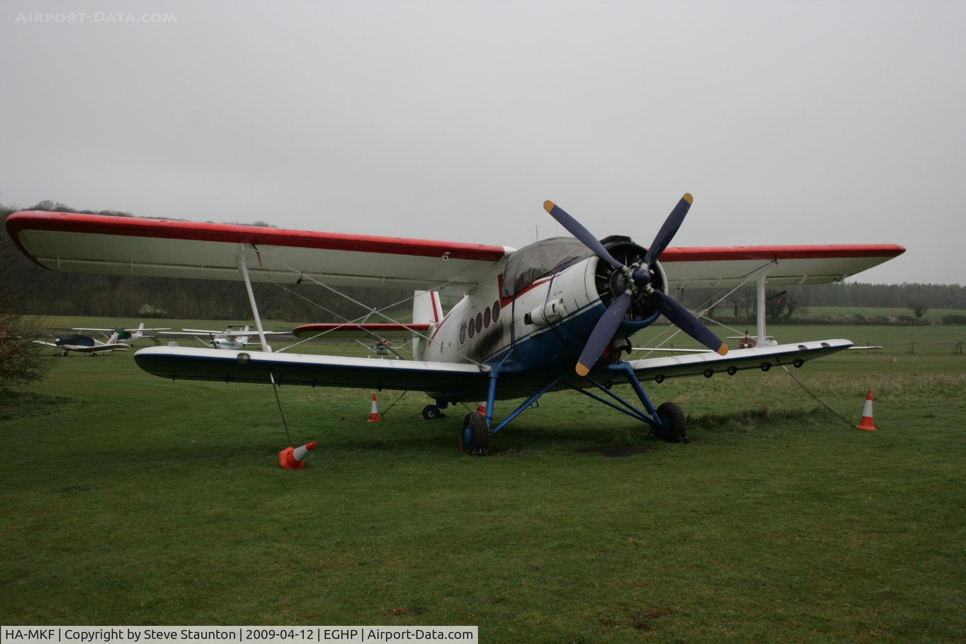 HA-MKF, 1985 Antonov An-2TP C/N 1G233-43, Taken at Popham Airfield, England on a gloomy April Sunday (12/04/09)