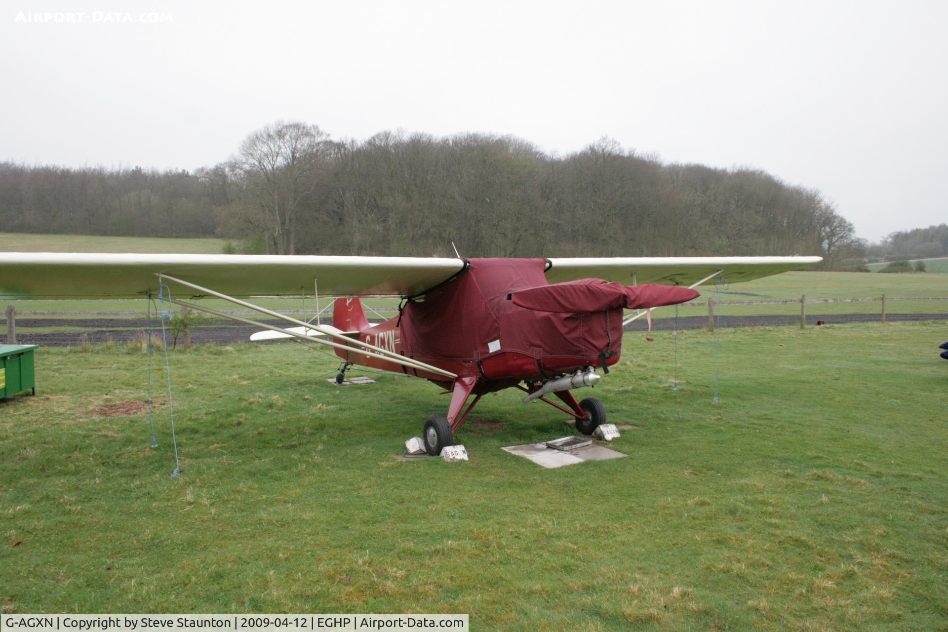 G-AGXN, 1946 Auster J-1N Alpha C/N 1963, Taken at Popham Airfield, England on a gloomy April Sunday (12/04/09)