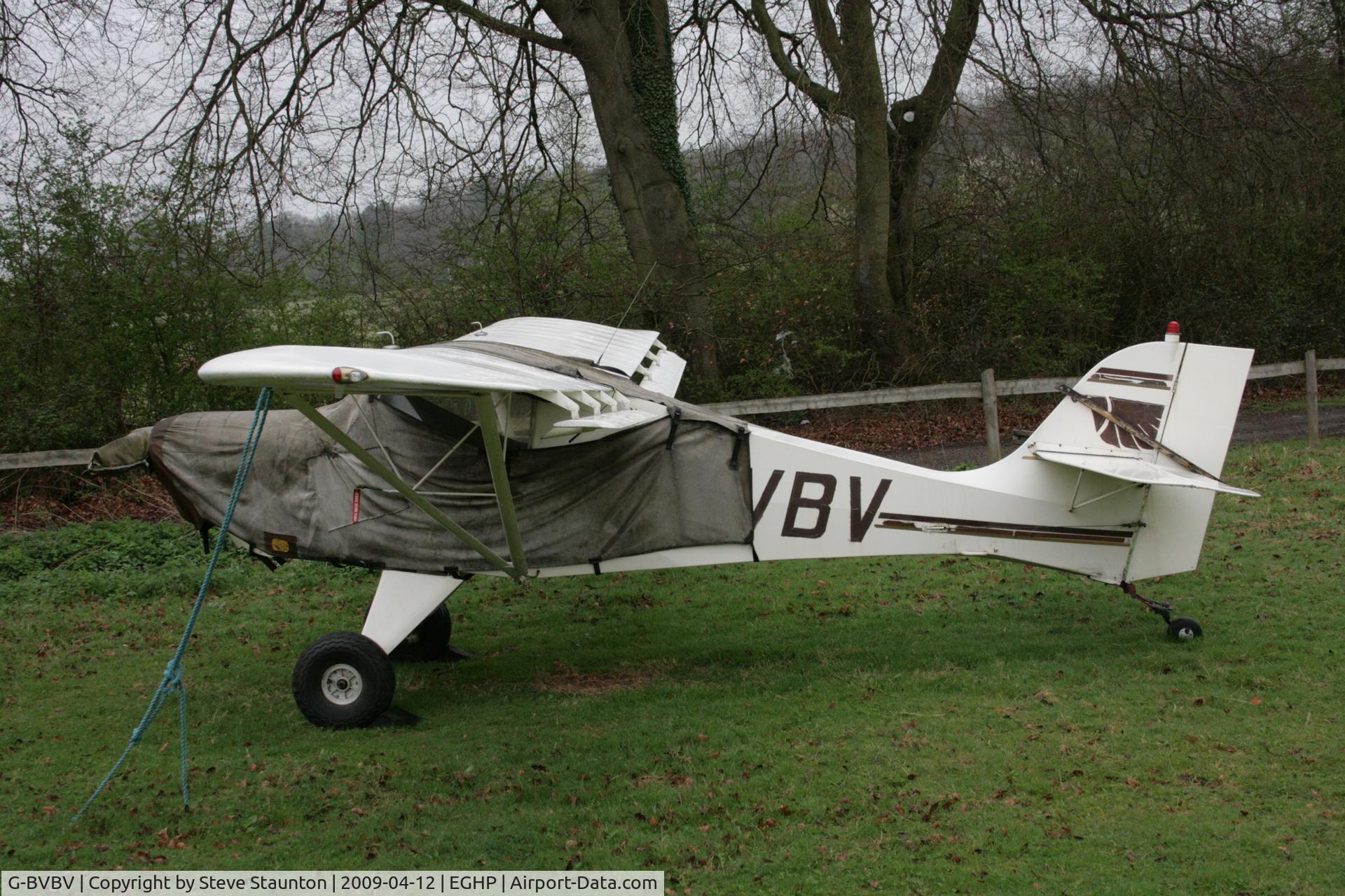 G-BVBV, 1995 Avid Speedwing C/N PFA 189-12187, Taken at Popham Airfield, England on a gloomy April Sunday (12/04/09)