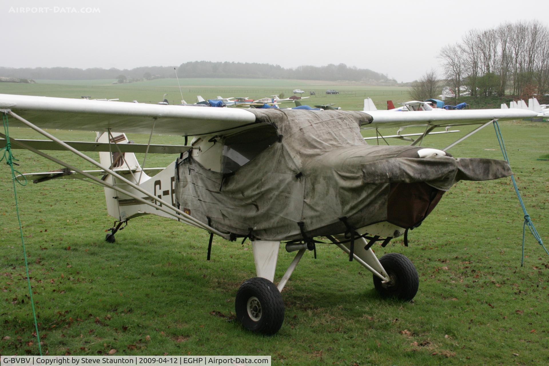 G-BVBV, 1995 Avid Speedwing C/N PFA 189-12187, Taken at Popham Airfield, England on a gloomy April Sunday (12/04/09)