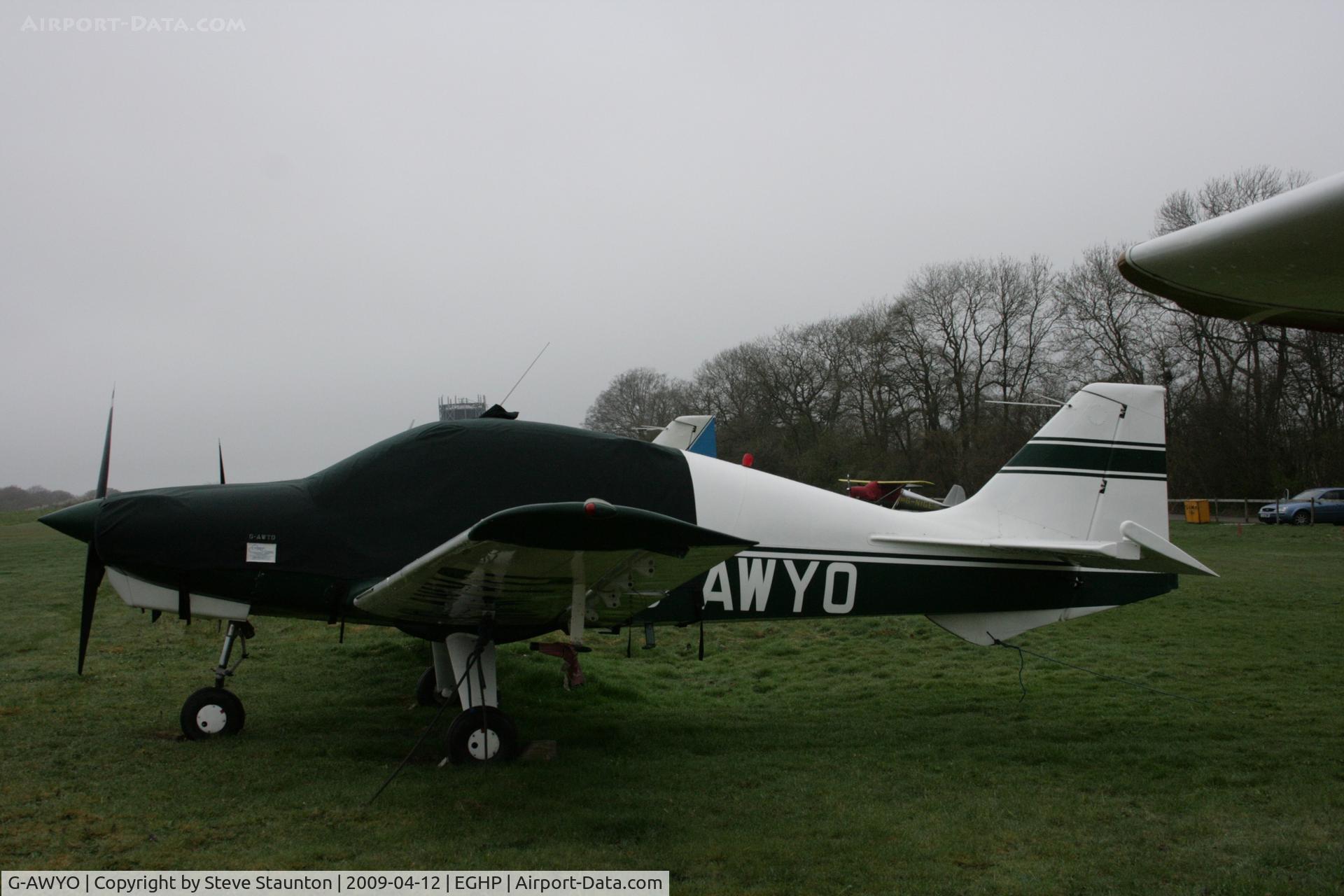 G-AWYO, 1969 Beagle B-121 Pup Series 1 (Pup 100) C/N B121-041, Taken at Popham Airfield, England on a gloomy April Sunday (12/04/09)