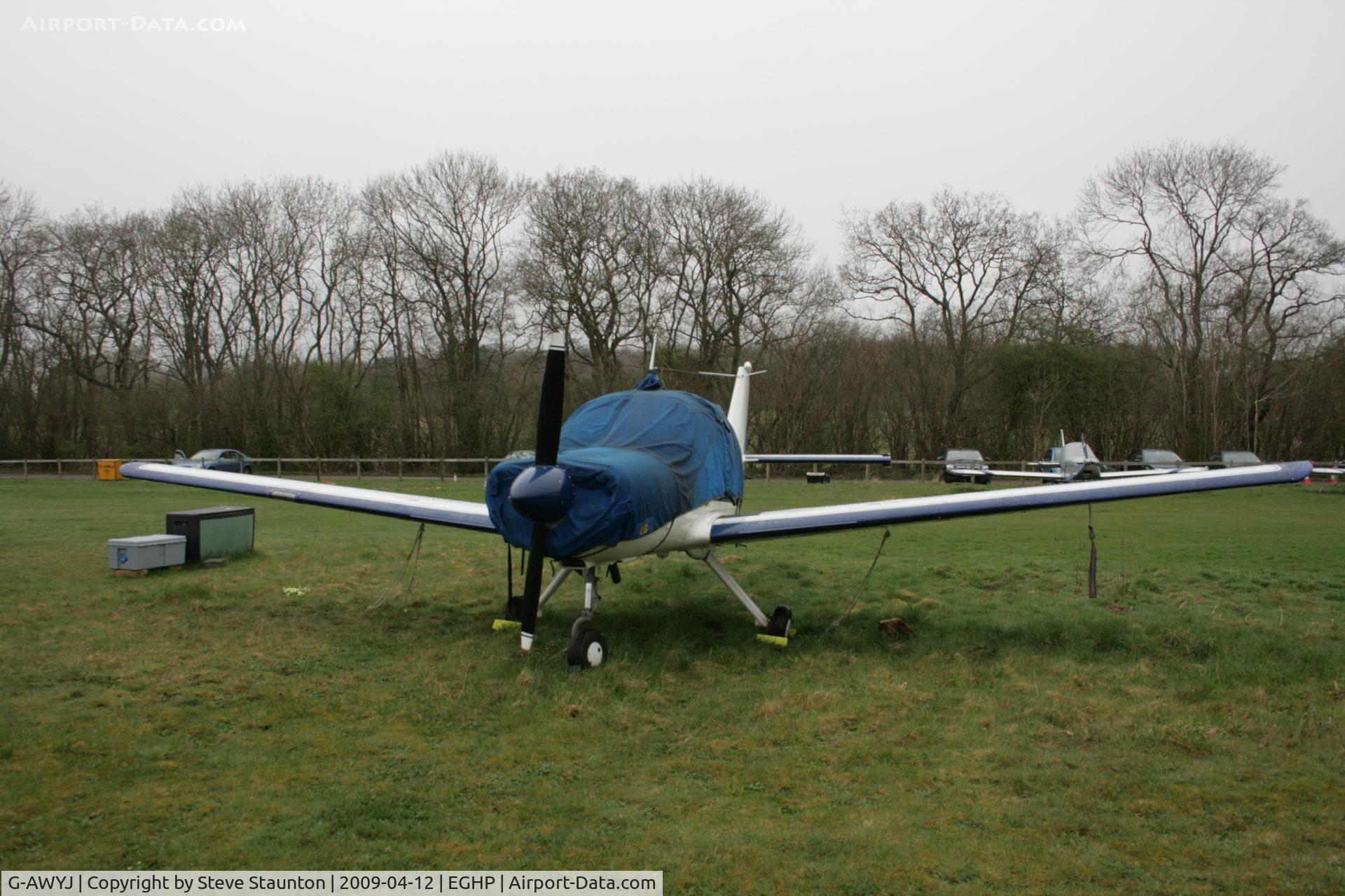 G-AWYJ, 1969 Beagle B-121 Pup Series 2 (Pup 150) C/N B121-038, Taken at Popham Airfield, England on a gloomy April Sunday (12/04/09)