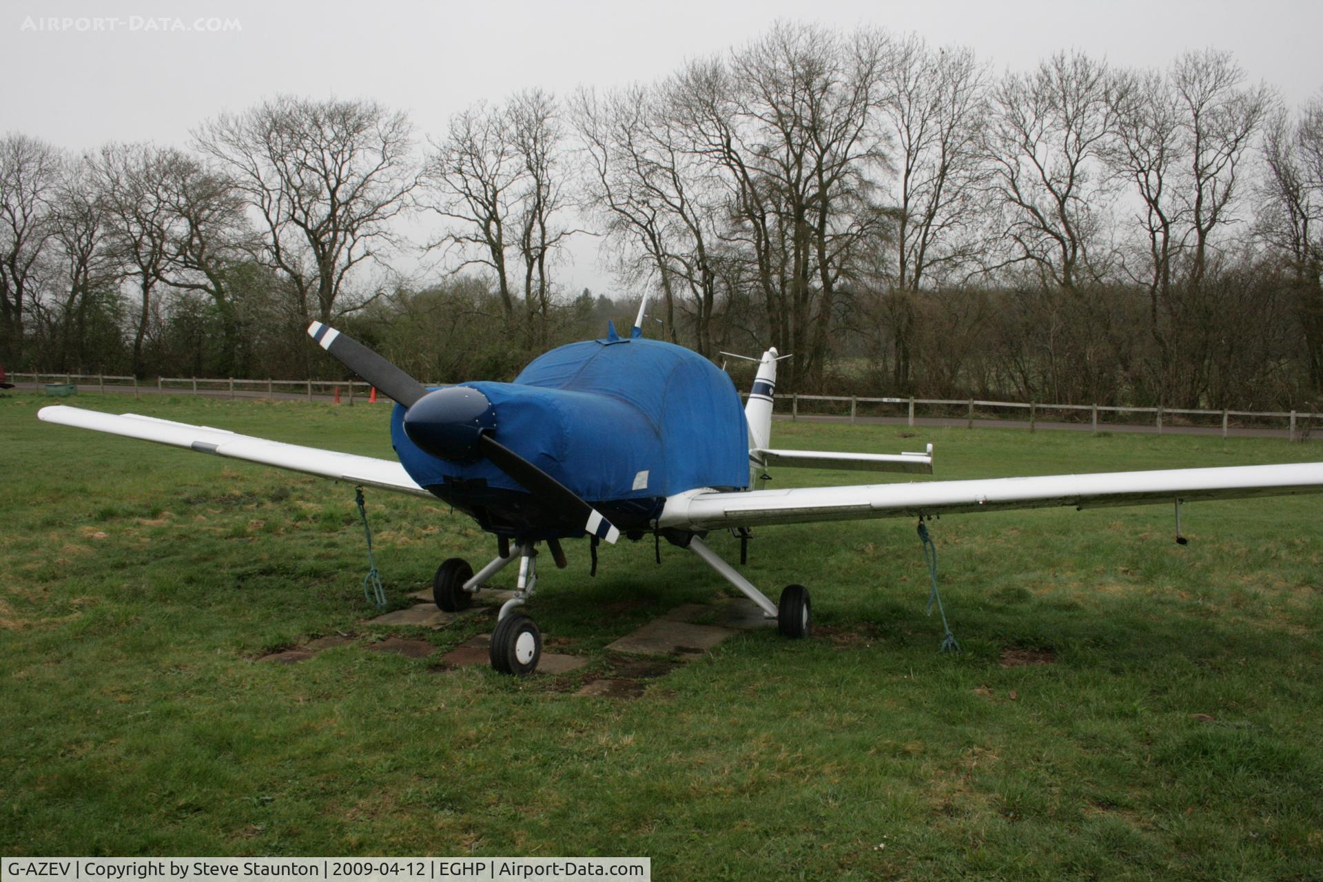 G-AZEV, 1969 Beagle B-121 Pup Series 2 (Pup 150) C/N B121-131, Taken at Popham Airfield, England on a gloomy April Sunday (12/04/09)