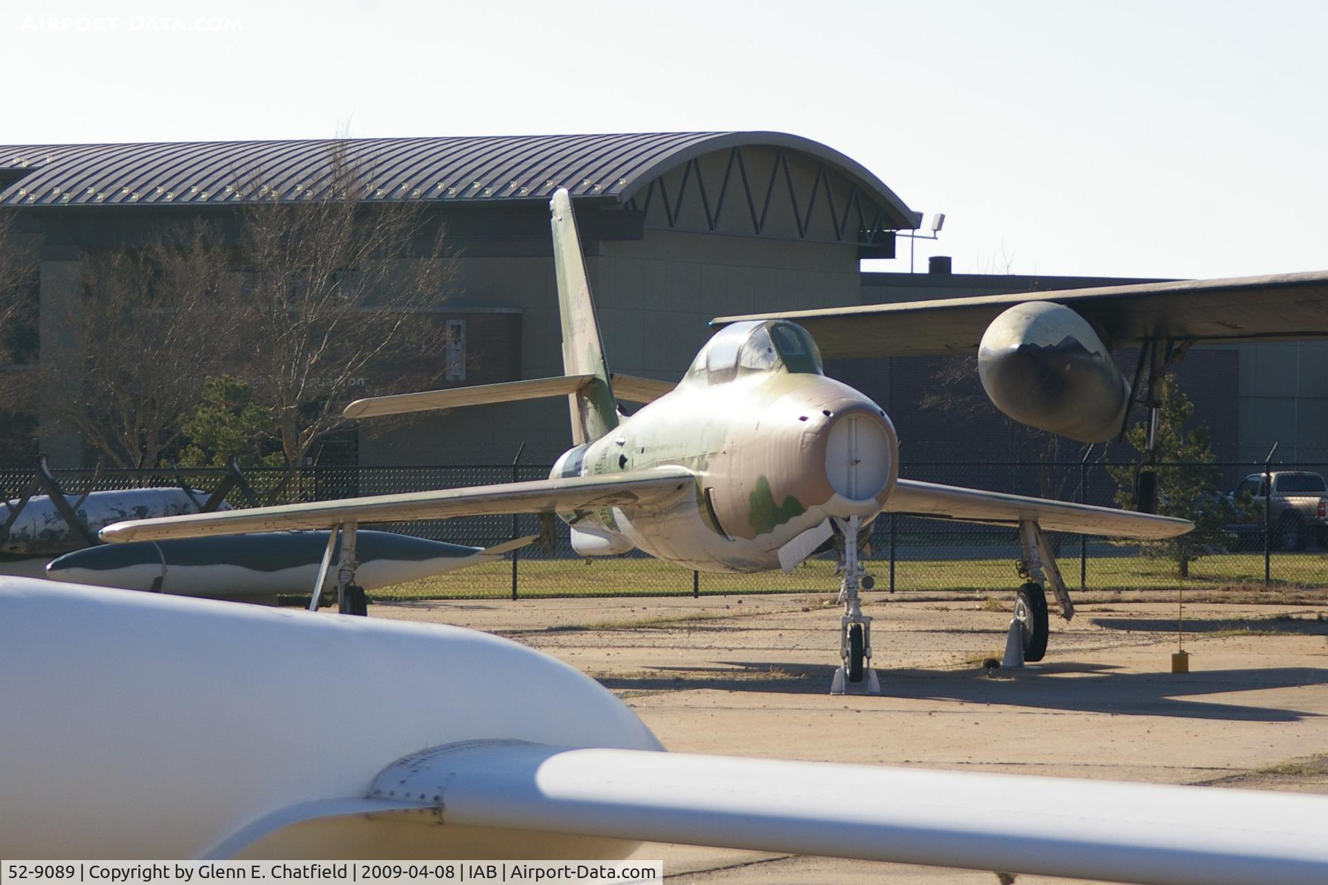 52-9089, 1952 General Motors F-84F-51-GK Thunderstreak C/N Not found 52-9089, At the Kansas Aviation Museum