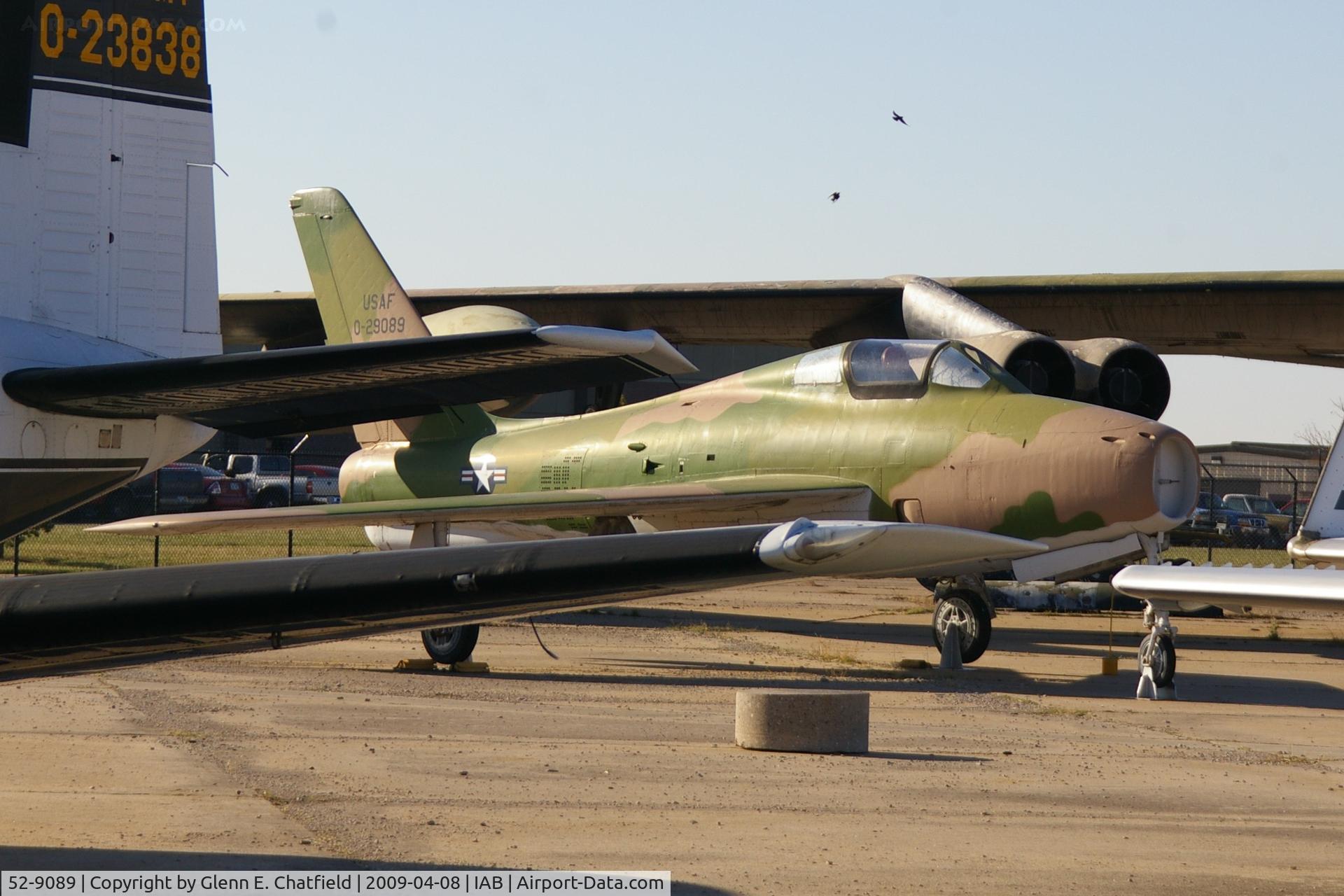 52-9089, 1952 General Motors F-84F-51-GK Thunderstreak C/N Not found 52-9089, At the Kansas Aviation Museum