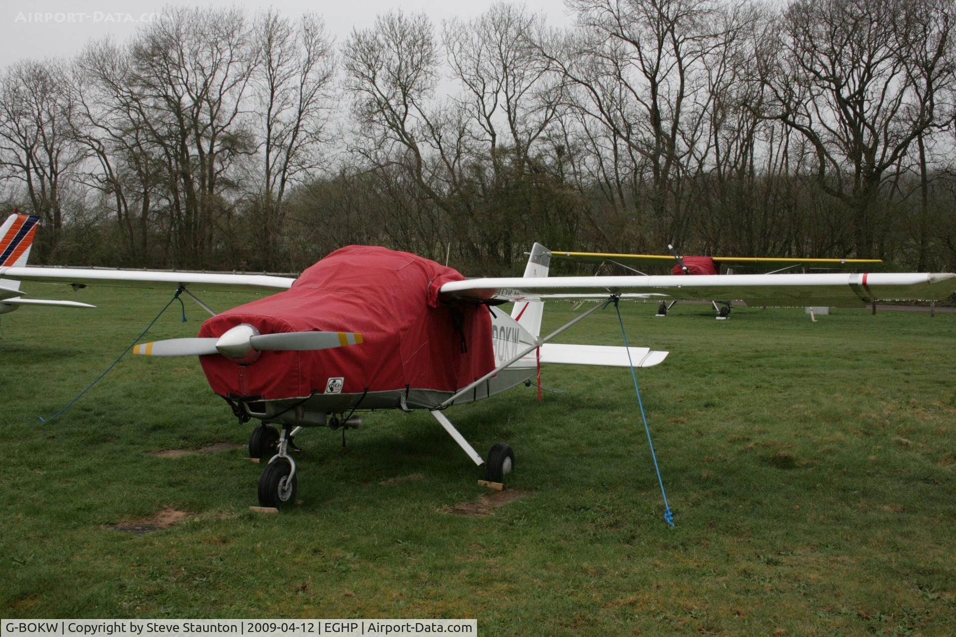 G-BOKW, 1969 Bolkow Bo-208C Junior C/N 689, Taken at Popham Airfield, England on a gloomy April Sunday (12/04/09)
