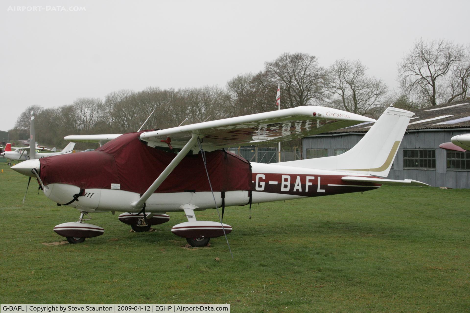 G-BAFL, 1973 Cessna 182P Skylane C/N 182-61469, Taken at Popham Airfield, England on a gloomy April Sunday (12/04/09)
