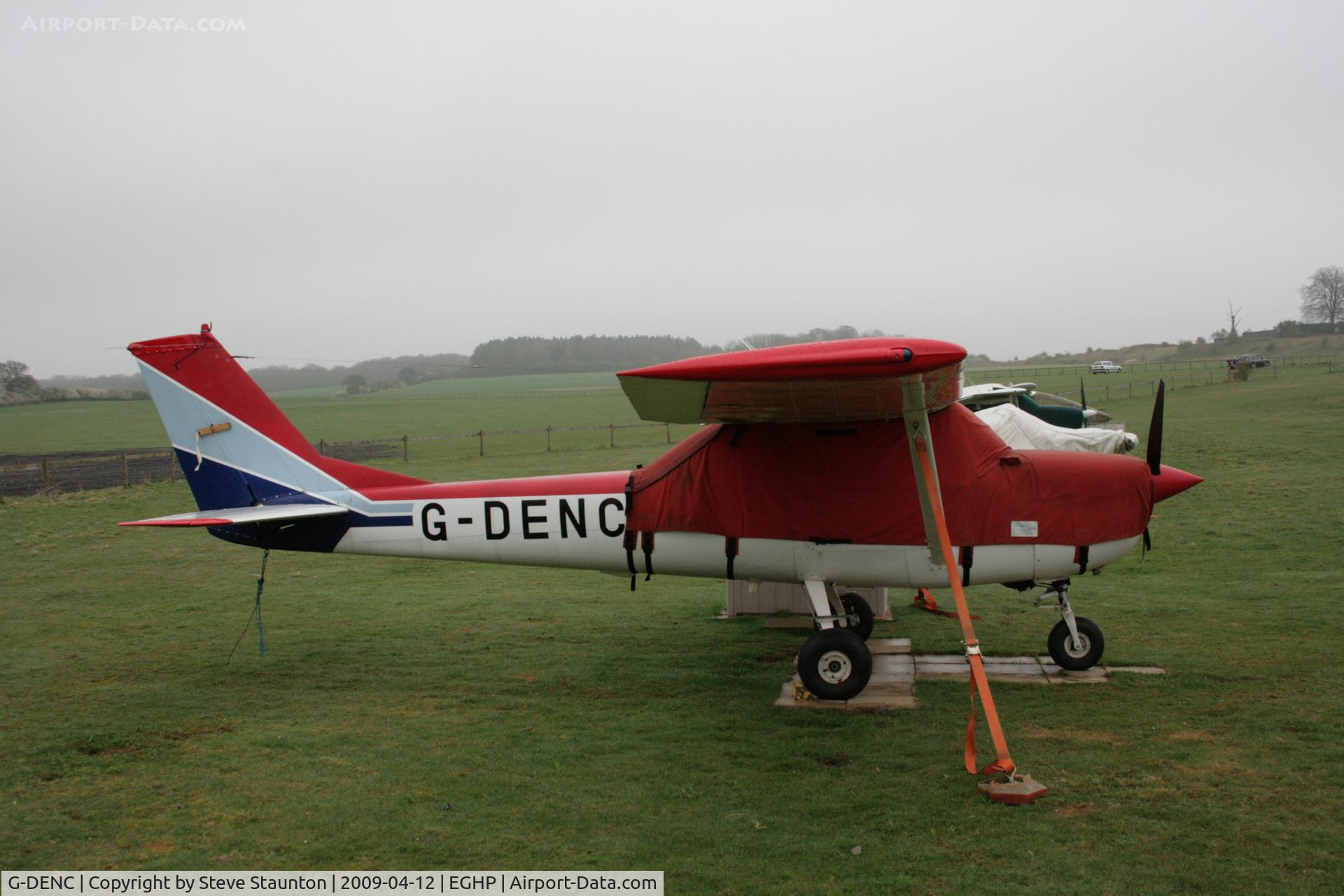 G-DENC, 1966 Reims F150G C/N 0107, Taken at Popham Airfield, England on a gloomy April Sunday (12/04/09)