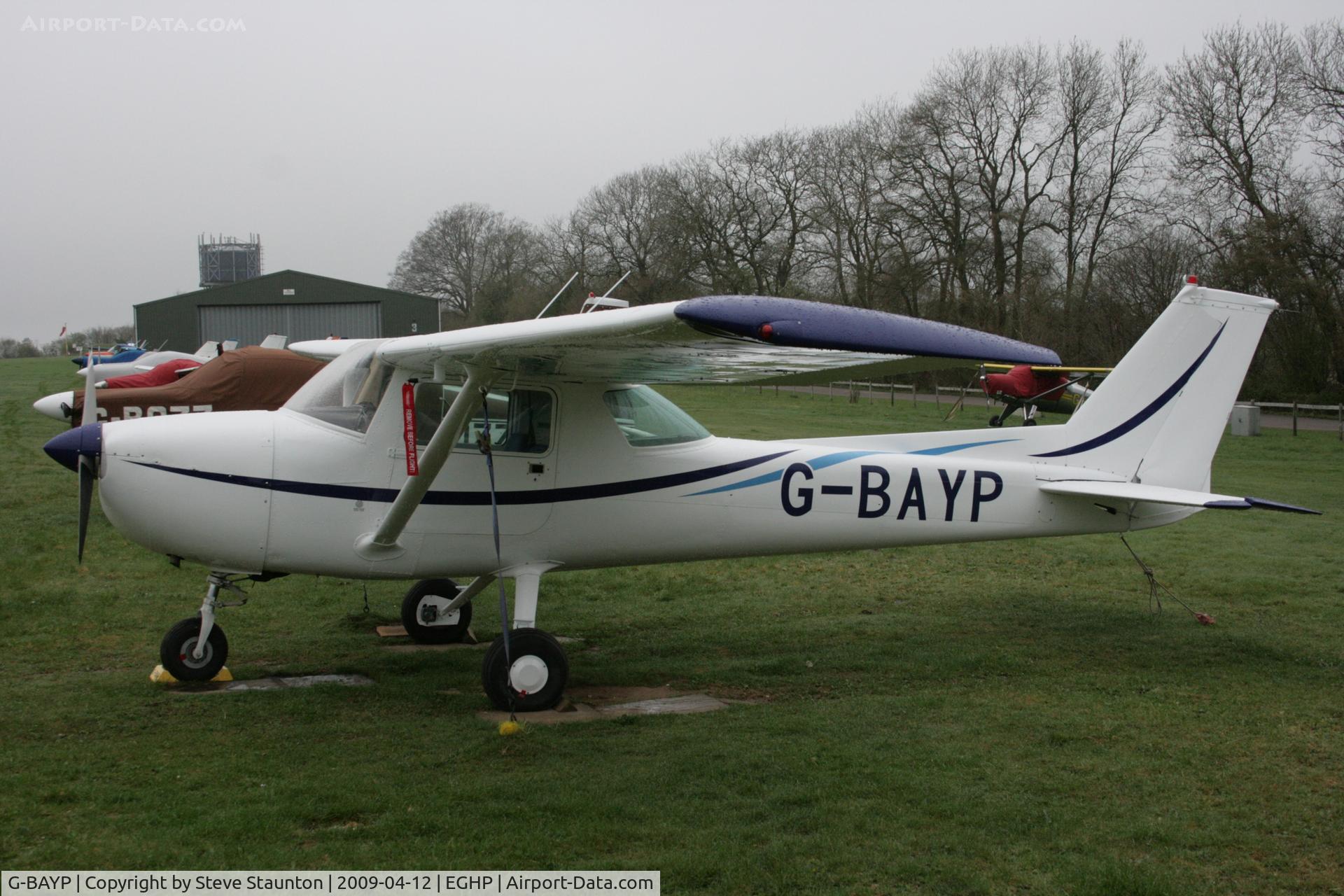 G-BAYP, 1973 Cessna 150L C/N 150-74017, Taken at Popham Airfield, England on a gloomy April Sunday (12/04/09)