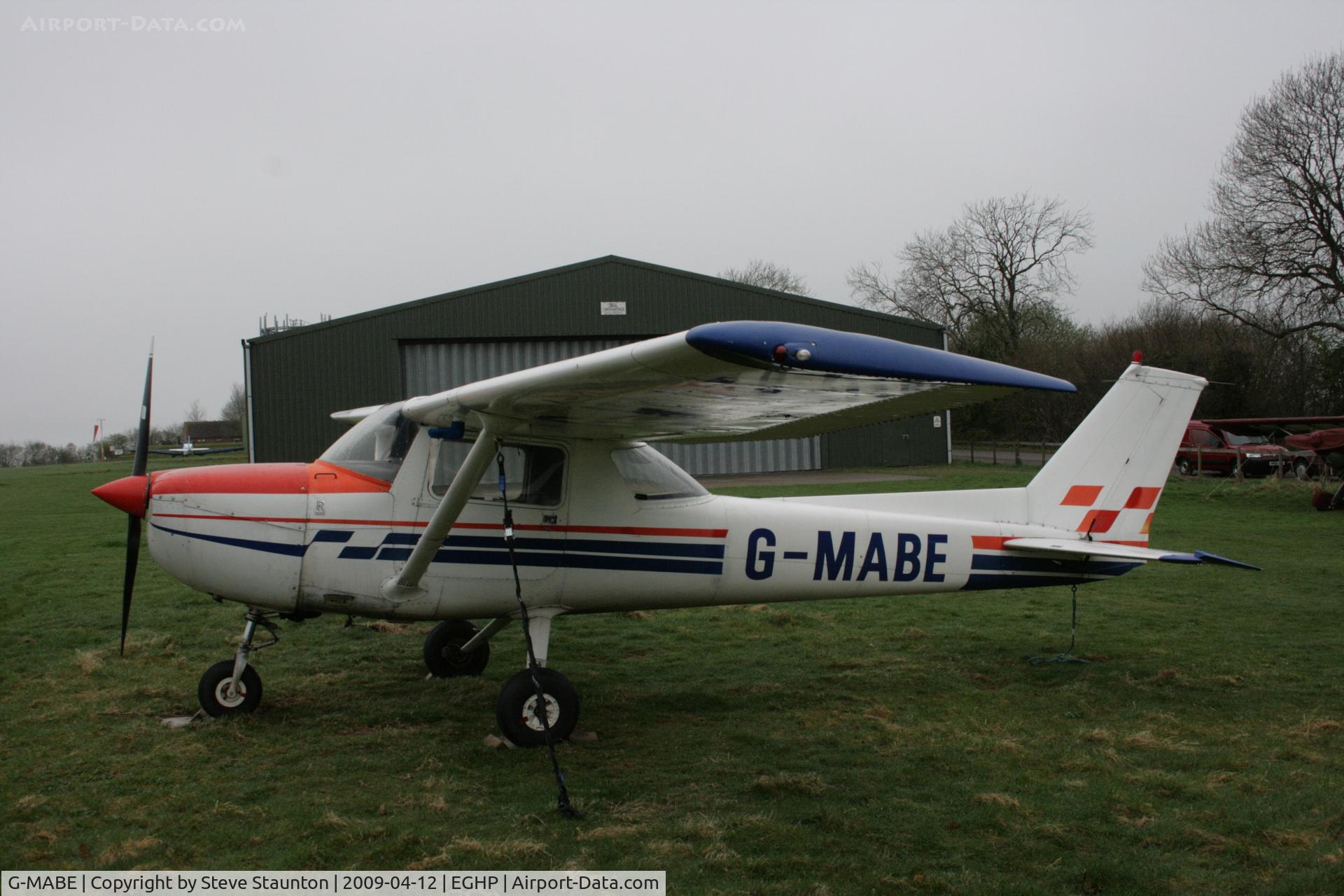G-MABE, 1974 Reims F150L C/N 1119, Taken at Popham Airfield, England on a gloomy April Sunday (12/04/09)