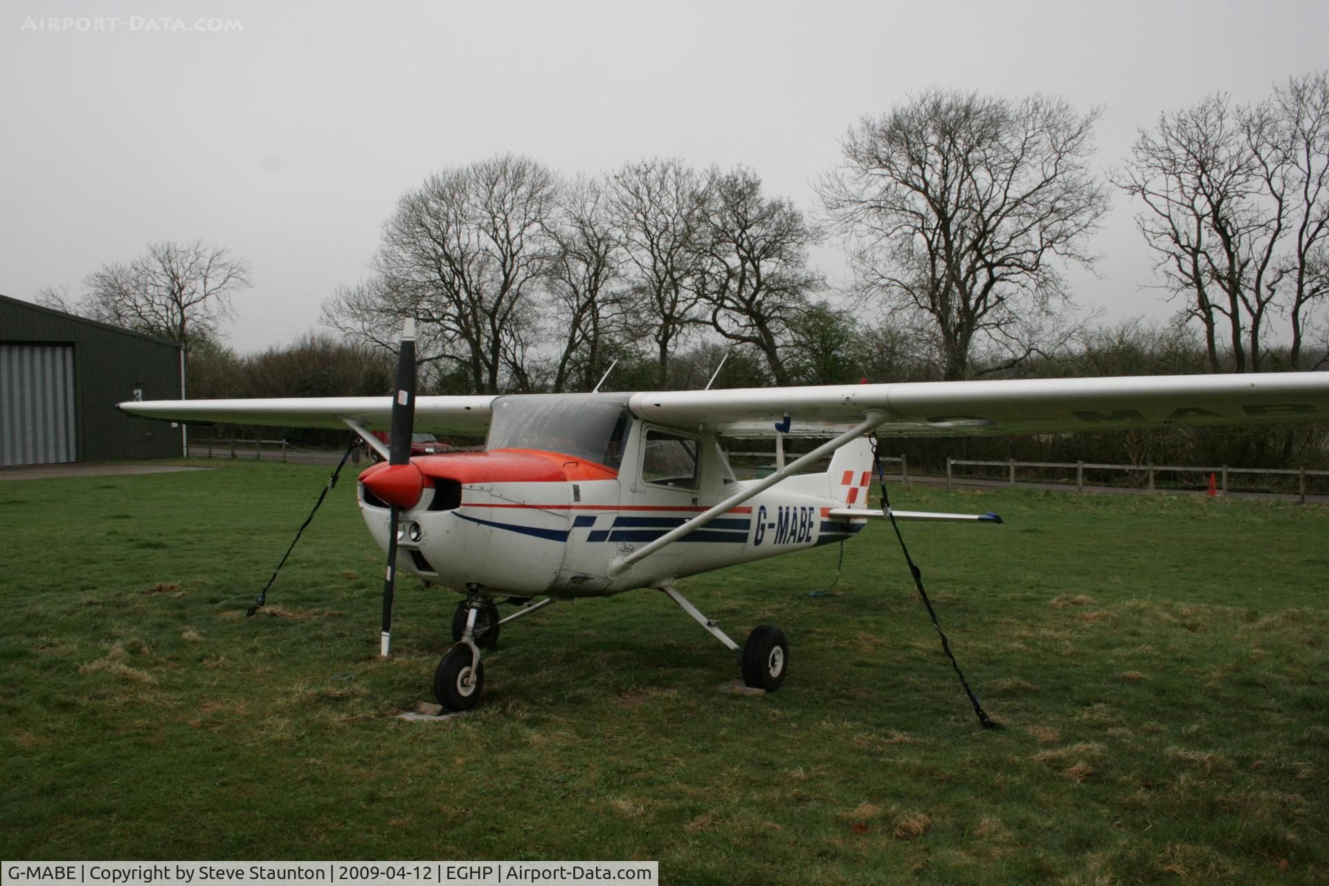 G-MABE, 1974 Reims F150L C/N 1119, Taken at Popham Airfield, England on a gloomy April Sunday (12/04/09)