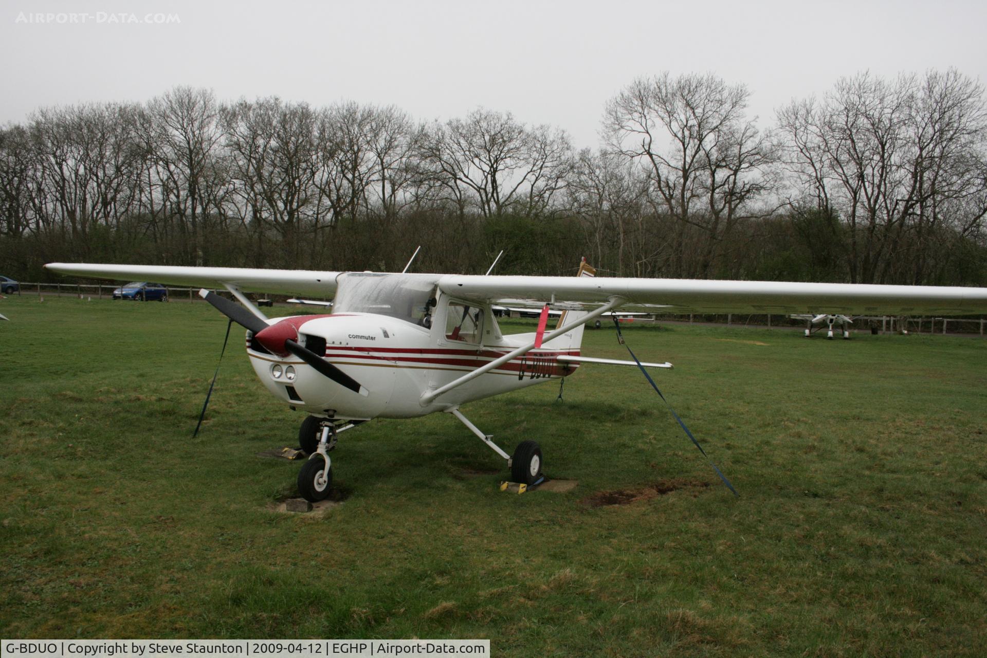 G-BDUO, 1976 Reims F150M C/N 1304, Taken at Popham Airfield, England on a gloomy April Sunday (12/04/09)