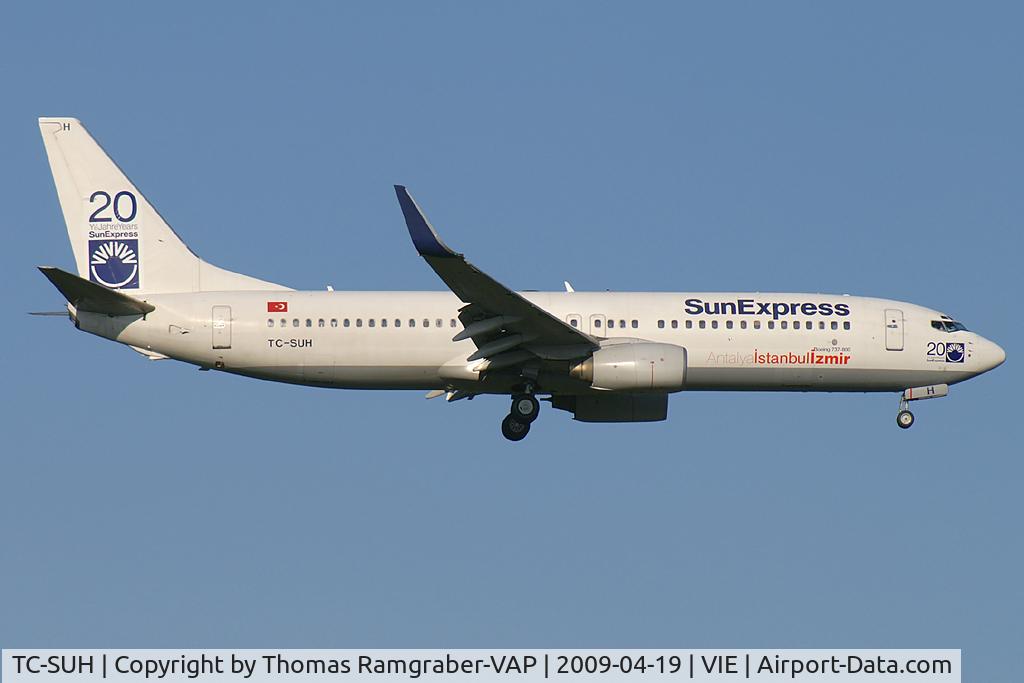 TC-SUH, 2002 Boeing 737-8CX C/N 32366, Sun Express Boeing 737-800