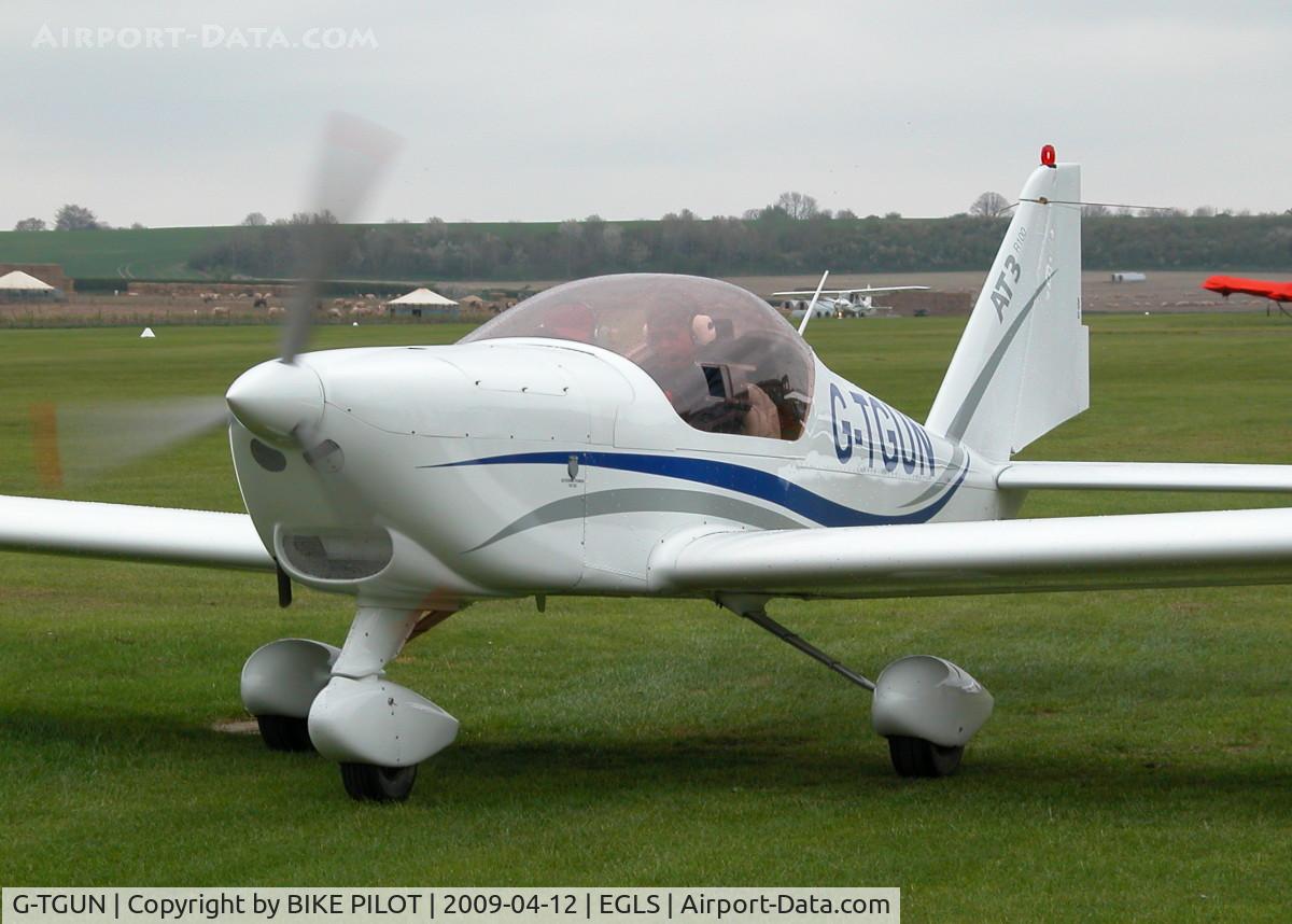 G-TGUN, 2008 Aero AT-3 R100 C/N AT3-045, ABOUT TO TAXY TO RWY 06