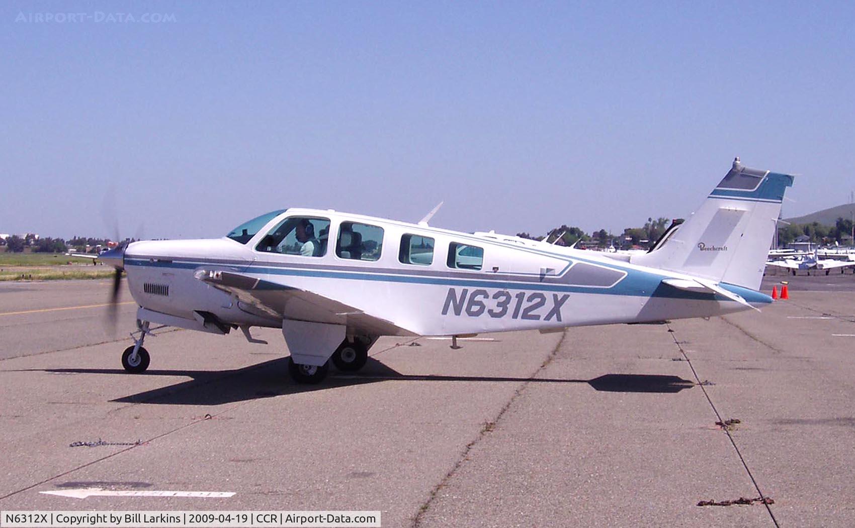 N6312X, 1982 Beech A36 Bonanza 36 C/N E-2022, In for 2009 BPPP