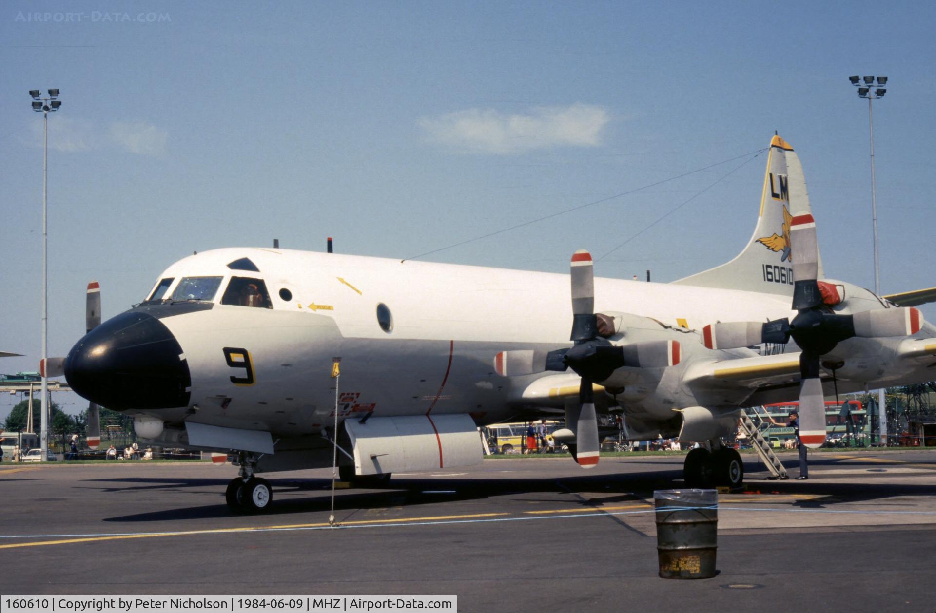 160610, Lockheed P-3C Orion C/N 285A-5659, P-3C Orion of Squadron VP-44 at the 1984 RAF Mildenhall Air Fete.