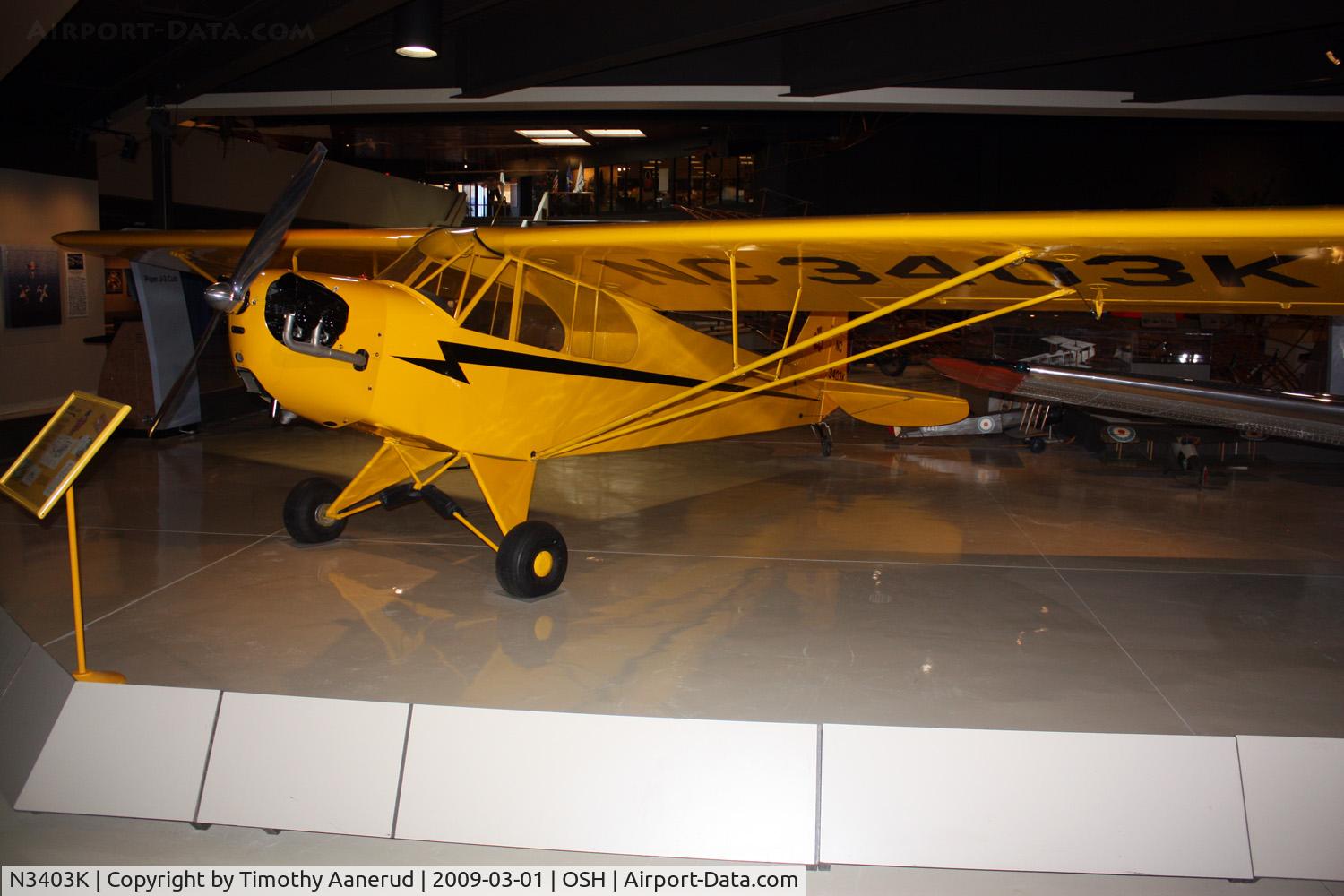 N3403K, 1946 Piper J3C-65 Cub Cub C/N 22094, EAA AirVenture Museum