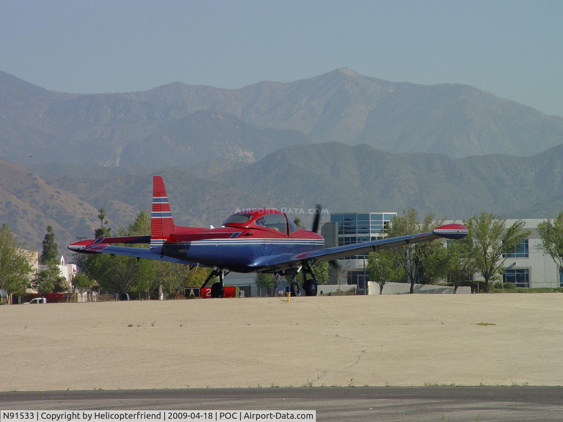 N91533, 1946 North American Navion C/N NAV-4-129, Waiting it's turn for take off on 26L