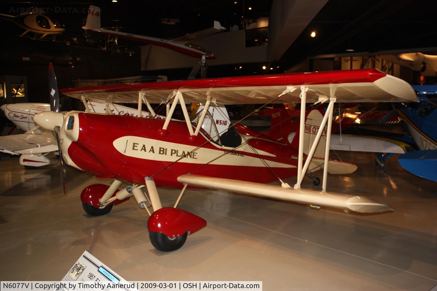N6077V, 1960 Experimental Aircraft Association A-1 Bi-Plane C/N A1, EAA AirVenture Museum