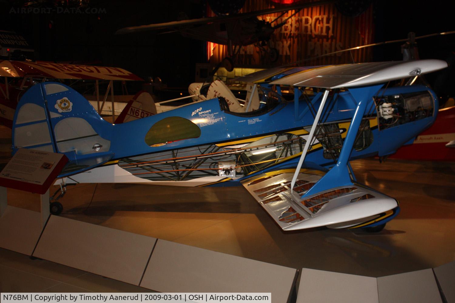 N76BM, 1976 EAA Acro Sport I C/N 280, EAA AirVenture Museum
