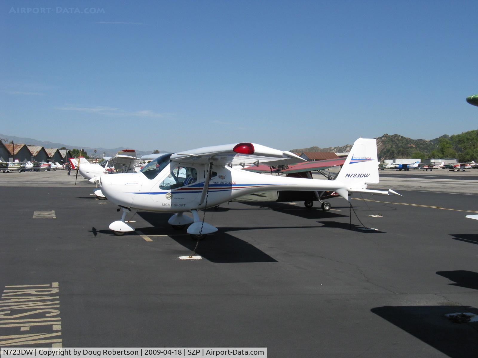 N723DW, 2006 Remos G-3 Mirage C/N 174, 2006 Remos Aircraft Gmbh REMOS G3 600, Rotax 912ULS 100 Hp, factory LSA
