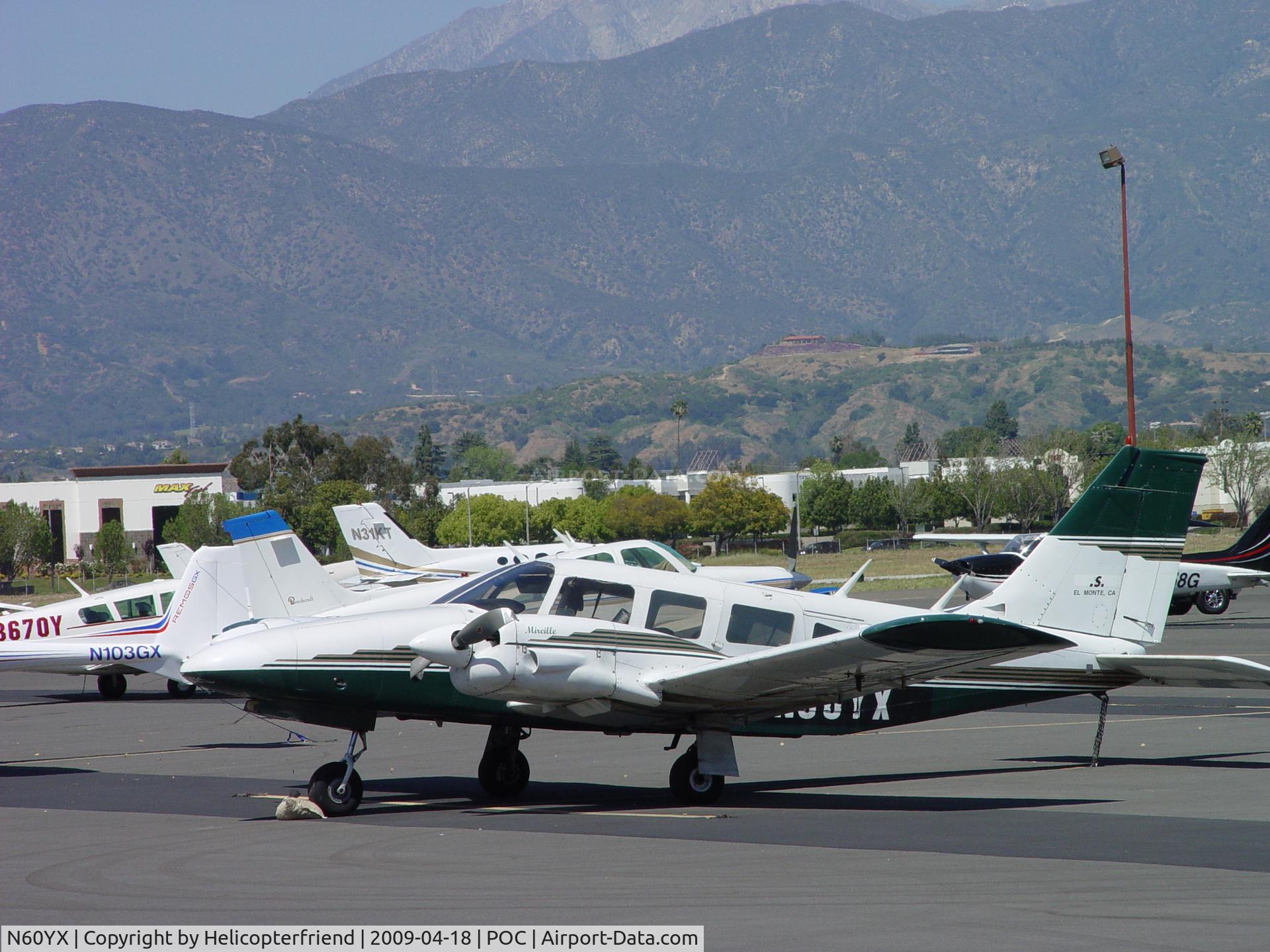 N60YX, 1974 Piper PA-34-200 C/N 34-7450151, Nosewheel extended at 1445