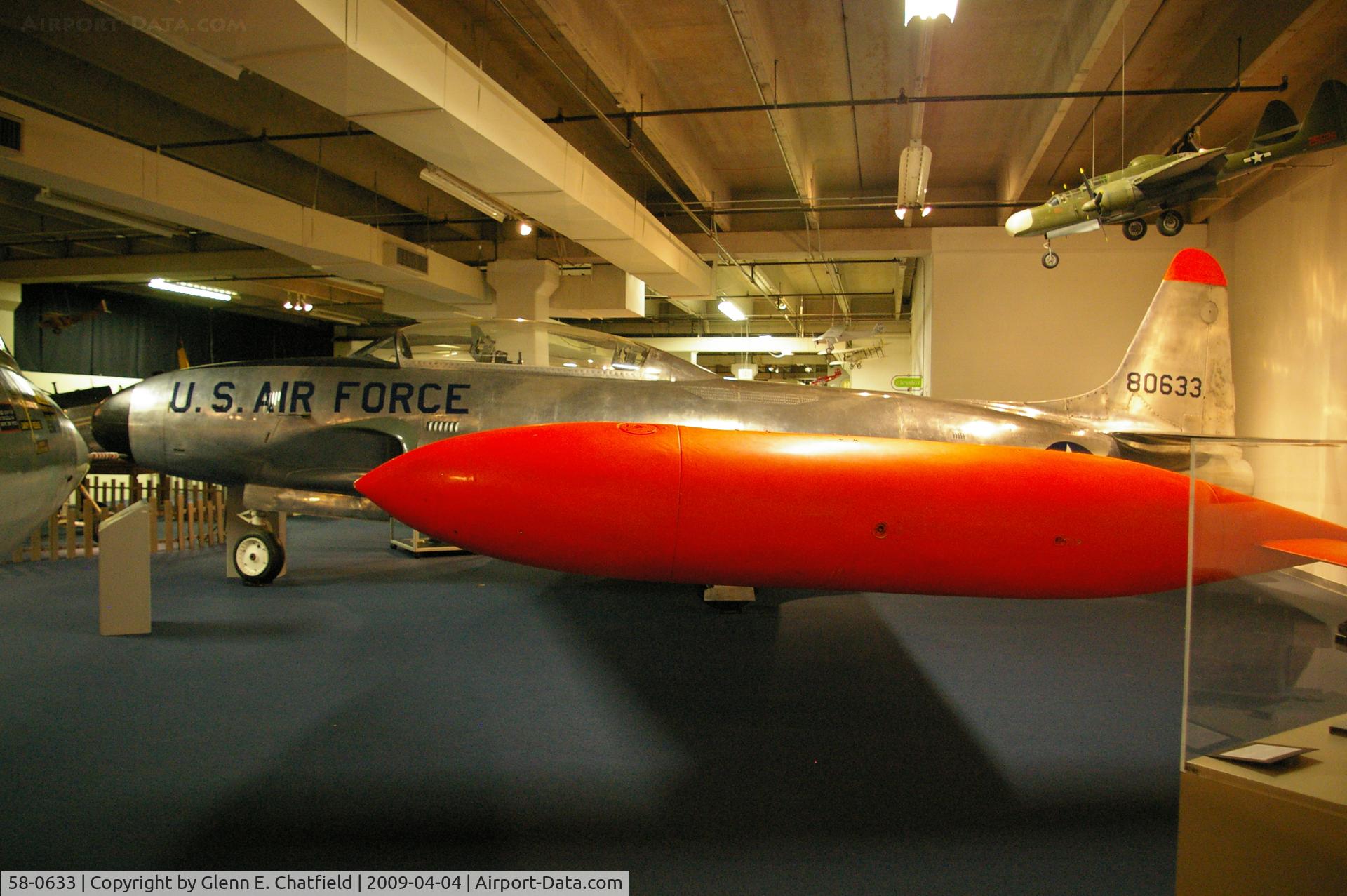 58-0633, 1958 Lockheed T-33A-5-LO Shooting Star C/N 580-1318, At the Science Museum of Oklahoma in Oklahoma City