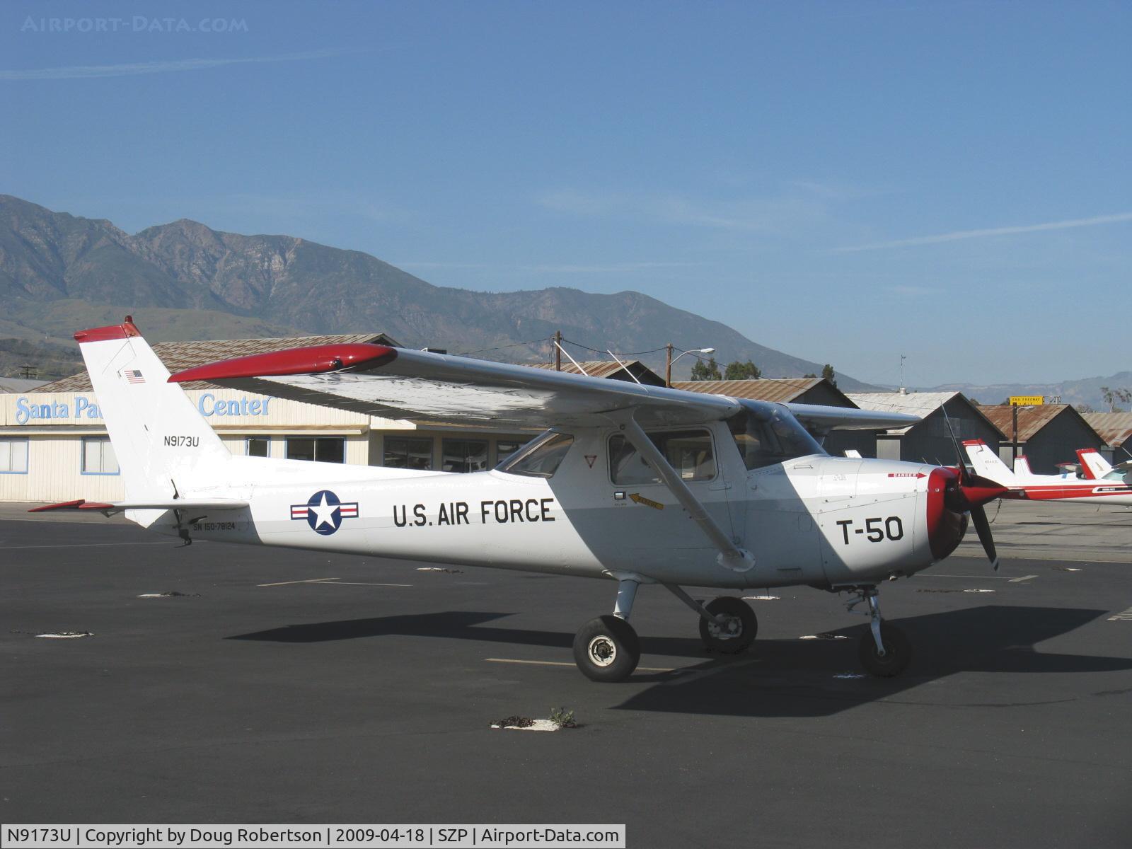 N9173U, 1976 Cessna 150M C/N 15078124, 1976 Cessna 150M, Continental O-200 100 Hp, Cessna built two C150Ms for the Mexican Navy delivered in 1971 with ME SerNo prefixes, but this isn't one of them. No true warbird.