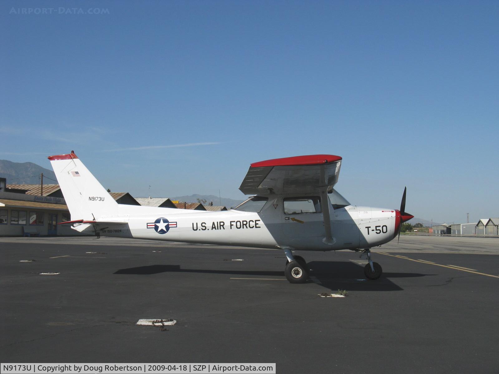 N9173U, 1976 Cessna 150M C/N 15078124, 1976 Cessna 150M, Continental O-200 100 Hp, Cessna built two C150Ms for the Mexican Navy delivered in 1971 with ME SerNo prefixes, but this isn't one of them. No true warbird.