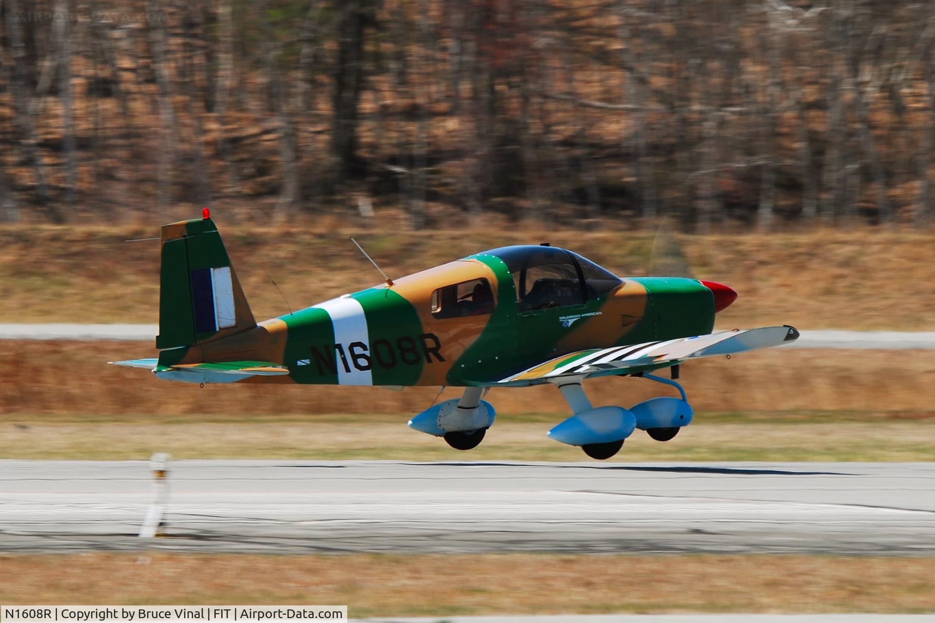 N1608R, 1976 Grumman American AA-1B Trainer C/N AA1B-0608, Fitchburg Mun. Airport