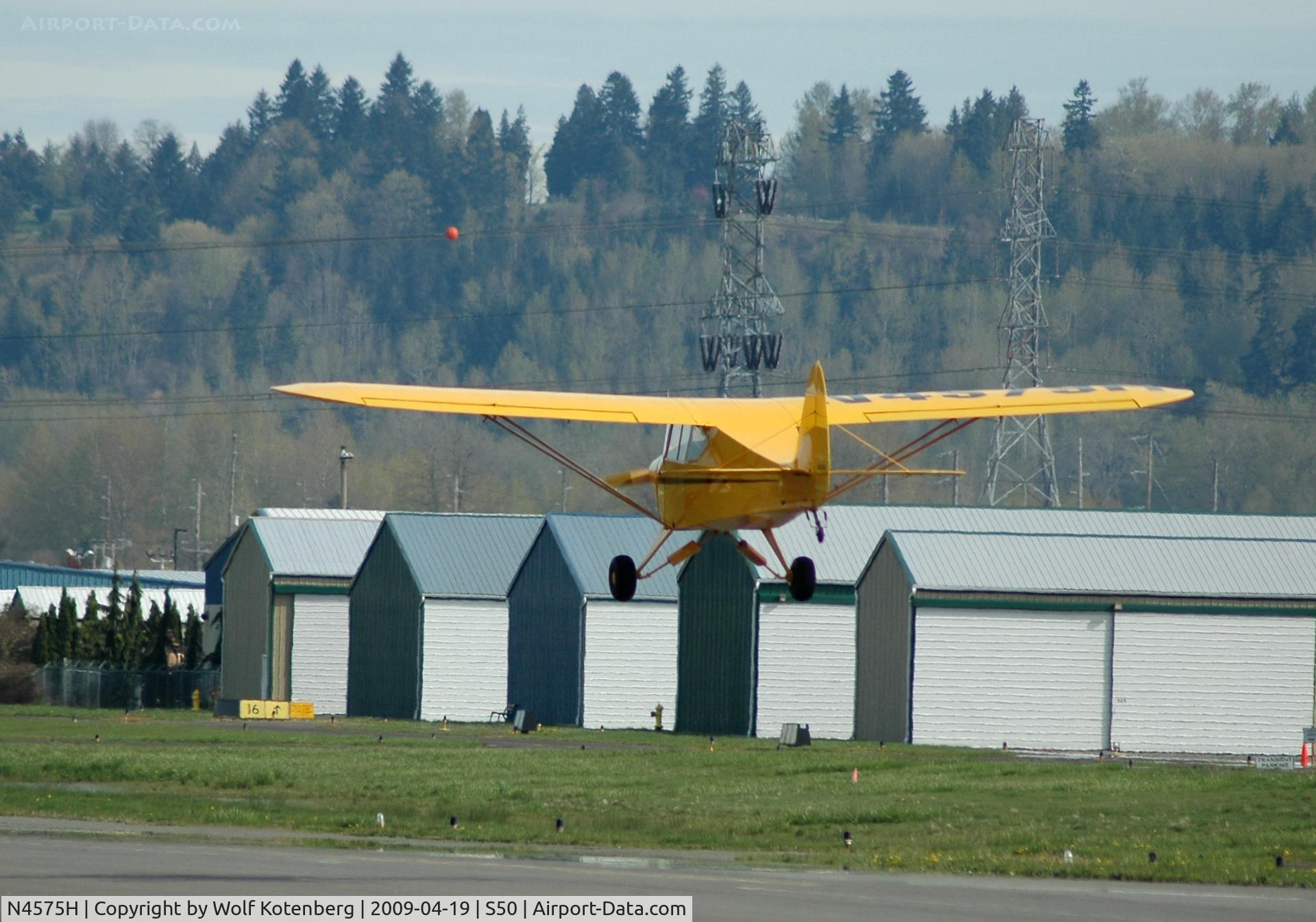 N4575H, 1949 Piper PA-15 Vagabond C/N 15-348, yellow Cub