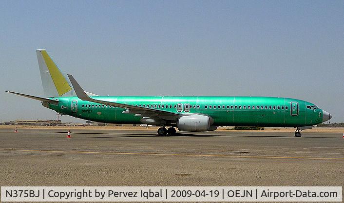 N375BJ, 2008 Boeing 737-9HWER C/N 37546, found this on the ramp in Jeddah,Saudi Arabia.plane is without any interior as yet...supposedly bought by a prince..