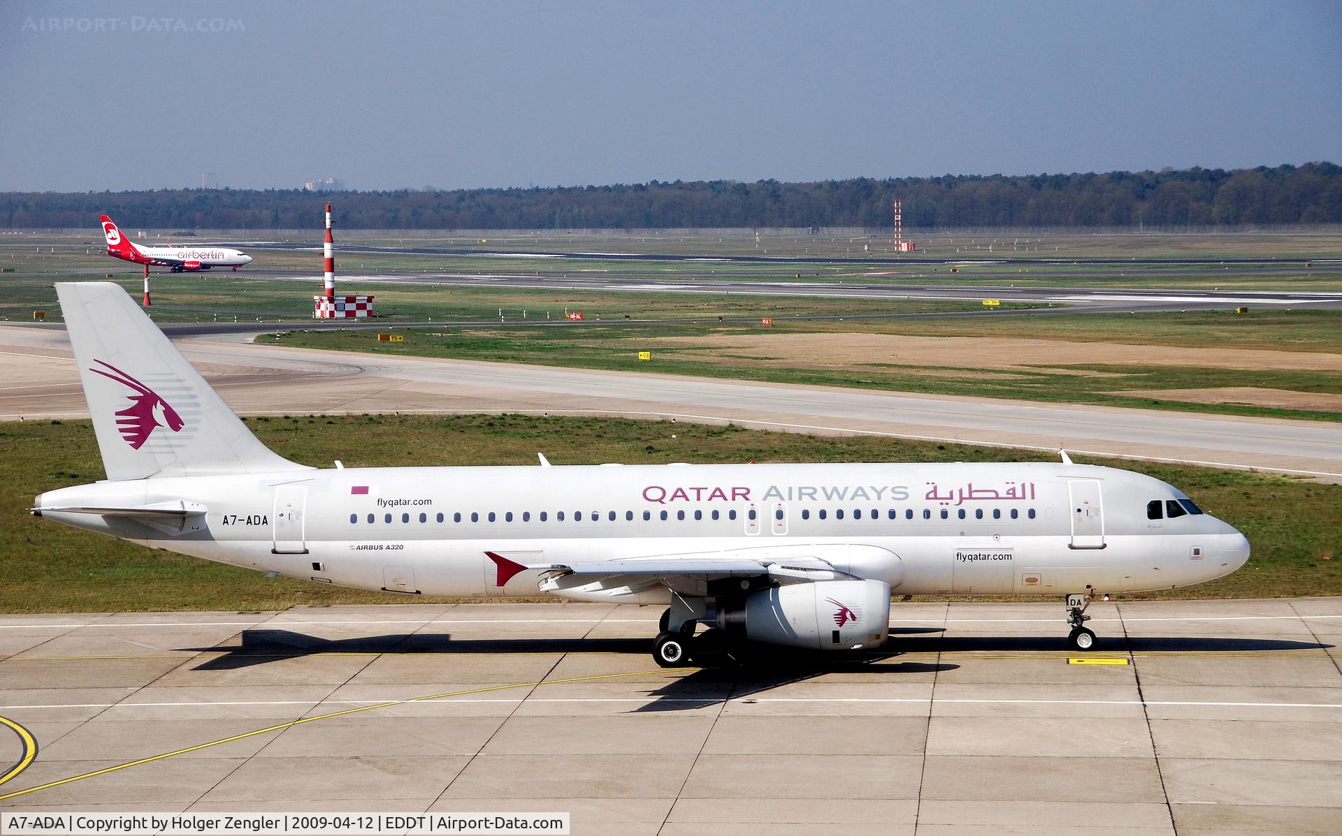 A7-ADA, 2001 Airbus A320-232 C/N 1566, Leaving TXL straight to gulf region