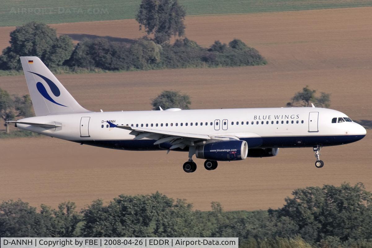 D-ANNH, 2008 Airbus A320-232 C/N 1823, short final at EDDR