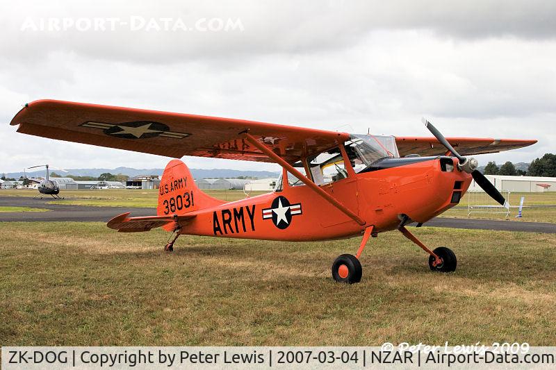 ZK-DOG, 1953 Cessna L-19A Bird Dog C/N 23452, Kaipara Aviation Trust, Auckland