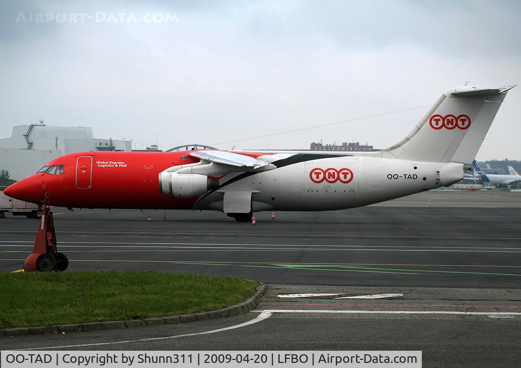 OO-TAD, 1990 British Aerospace BAe.146-300 C/N E3166, PArked at the Cargo apron...